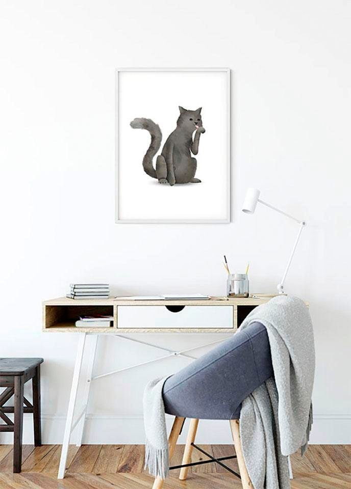 Komar Bild »Cute Animal Cat« Tiere 1 Stk. tlg. Wandbild zur Dekoration - ohne Rahmen