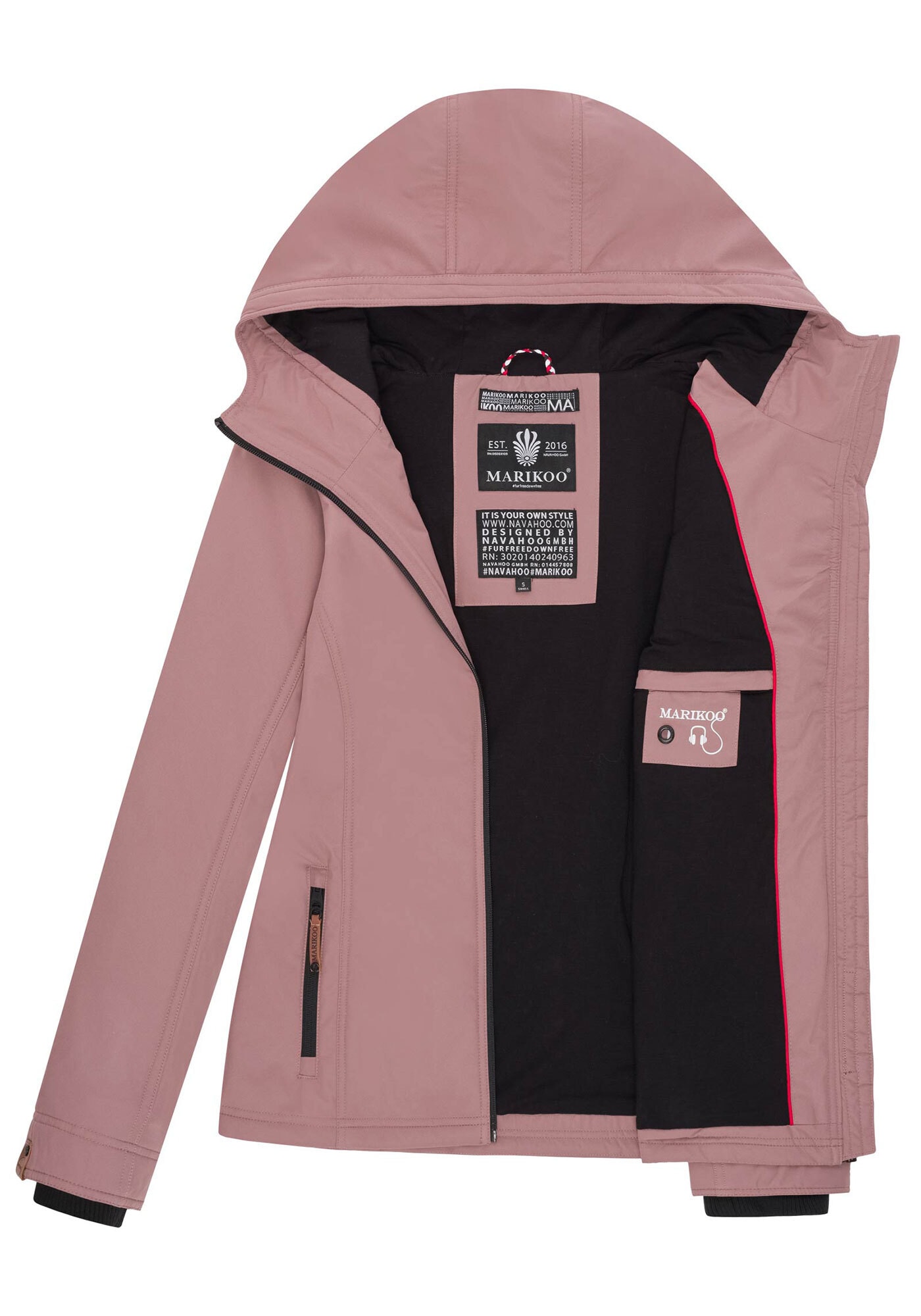 Marikoo Outdoorjacke »Marikoo Brombeere Damen Jacke B862«