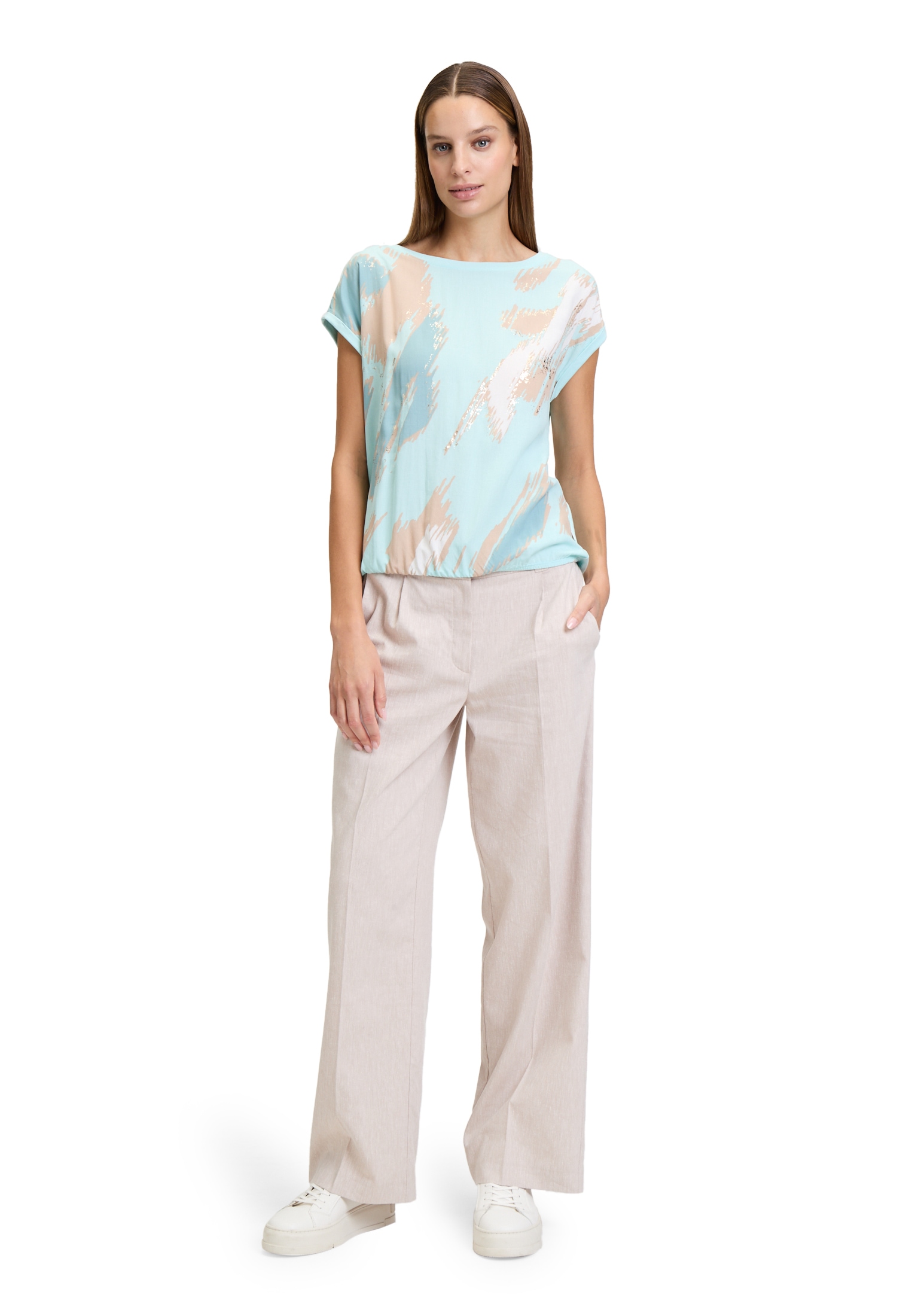 Betty&Co Kurzarmshirt »Casual-Shirt mit Print«