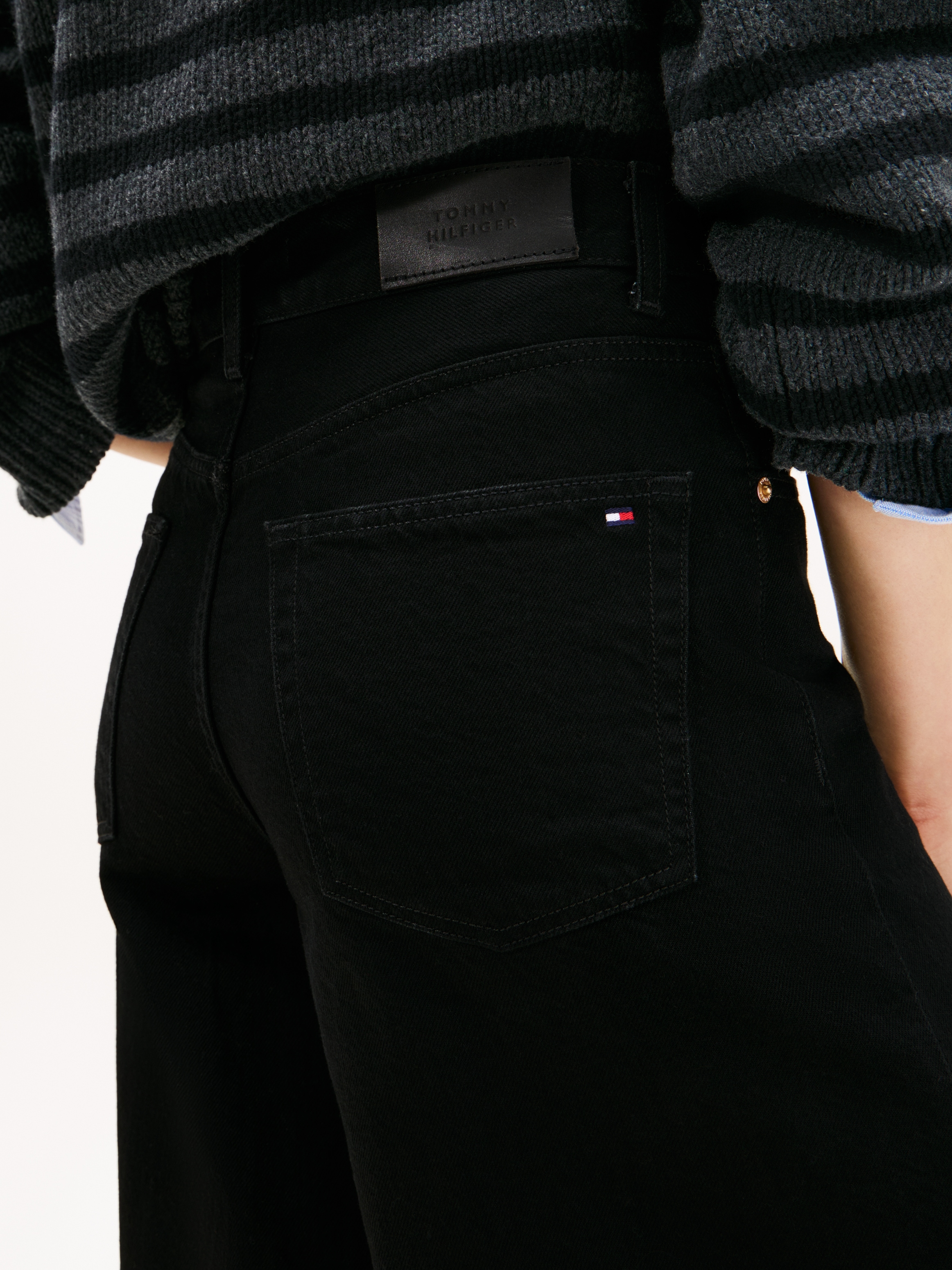 Tommy Hilfiger High-waist-Jeans »DNM BLACK 70's WIDE LEG HW«