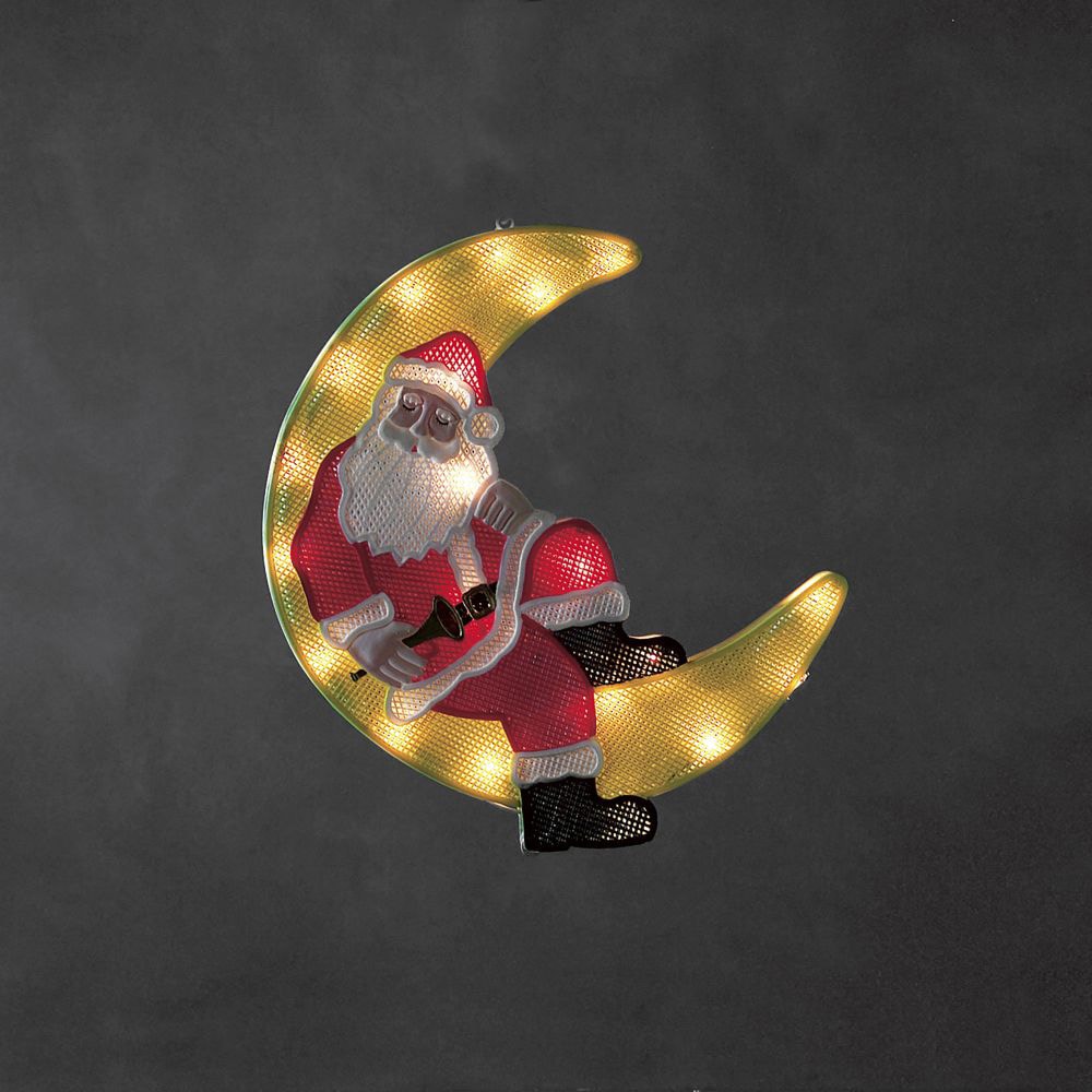 KONSTSMIDE LED Fensterbild »LED Fensterbild warm Höhe Weihnachtsmann Dioden kaufen XXL Garantie | weiße cm«, ca. online Jahren im 39,5 3 20 mit Mond