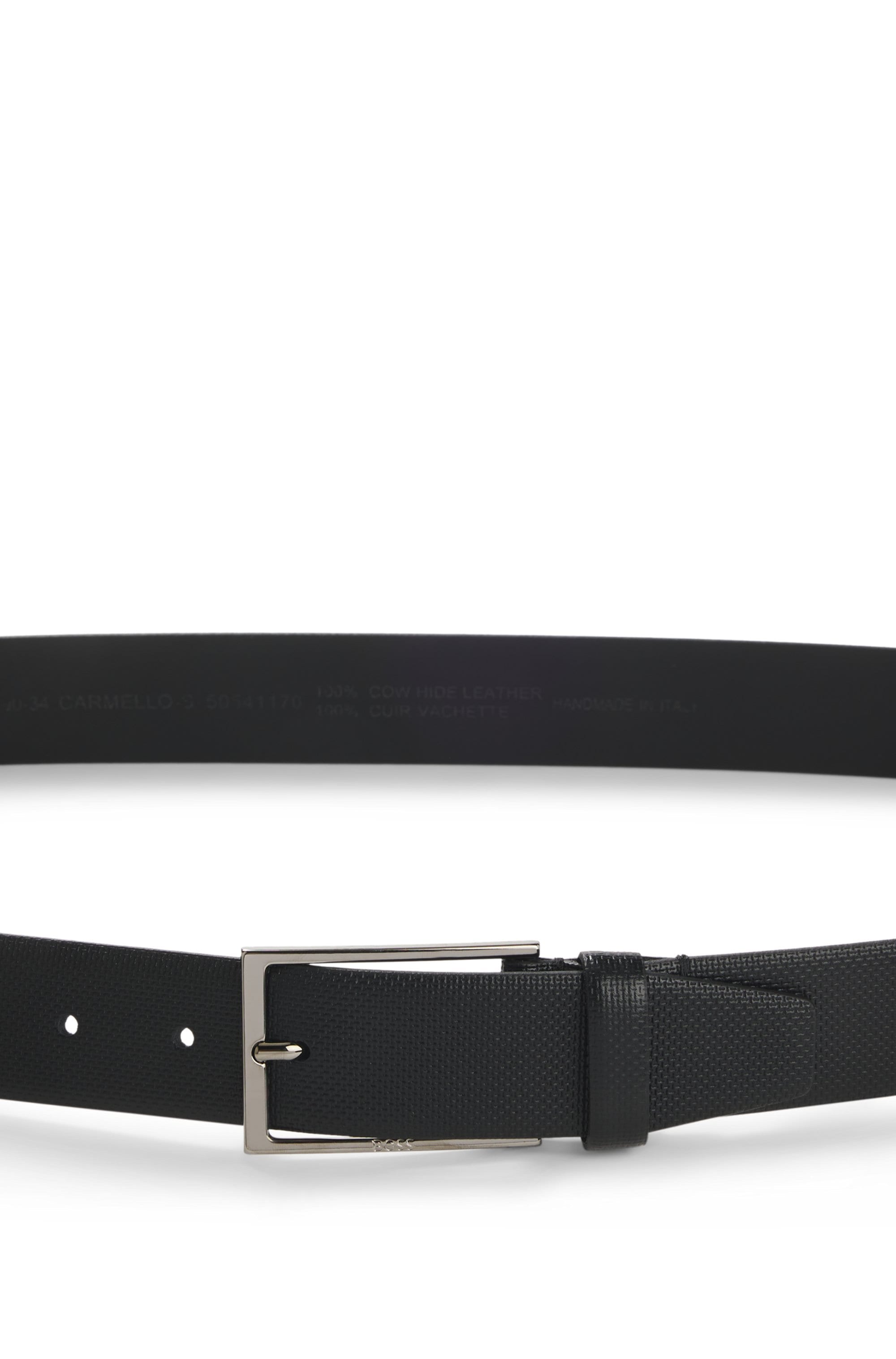 BOSS Ledergürtel »Carmello« in strukturierter Optik