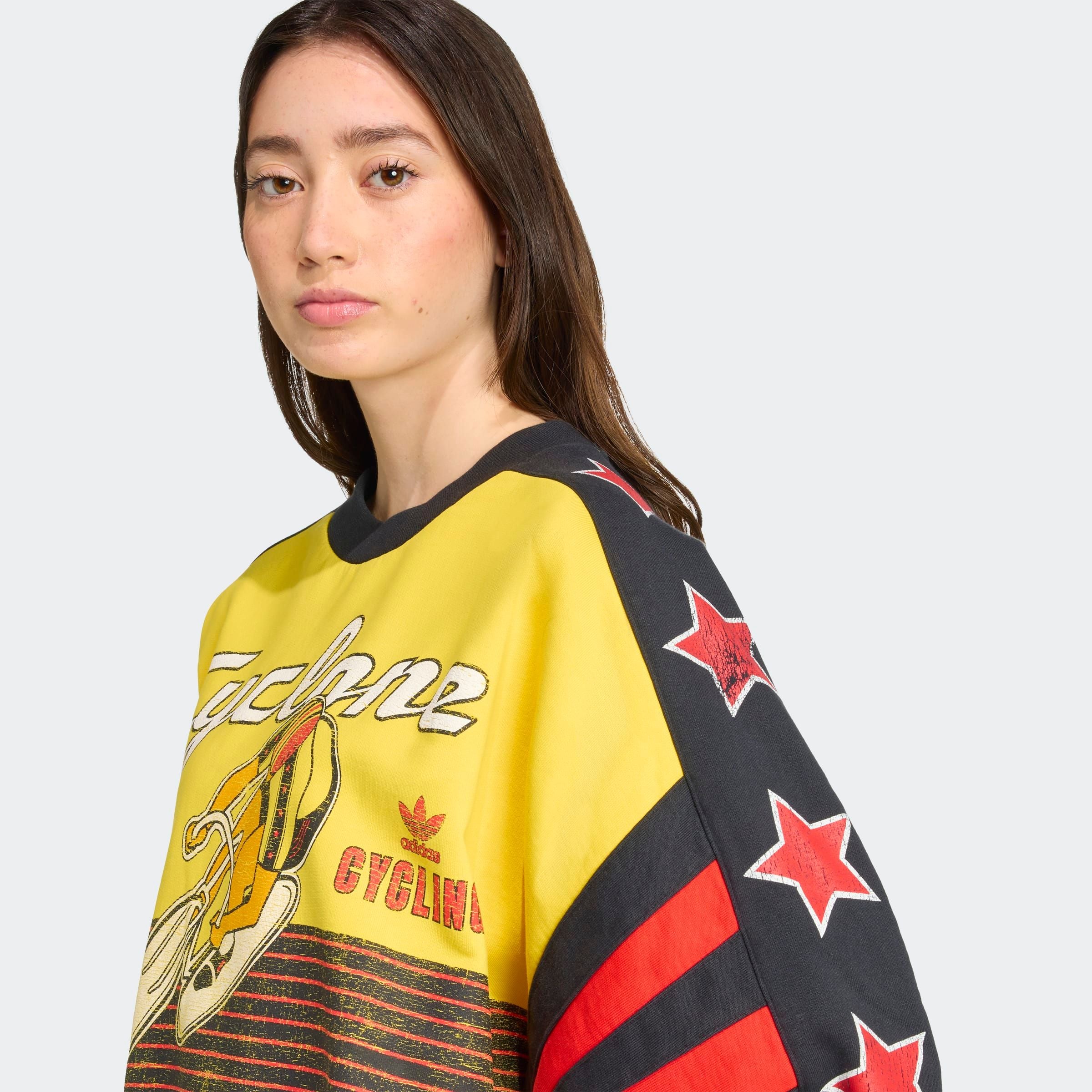 adidas Originals Sweatshirt »CYCLING CREW«, Oversize - Sweat mit auffälligem Grafiken,Vintage-Radsport-Vibe