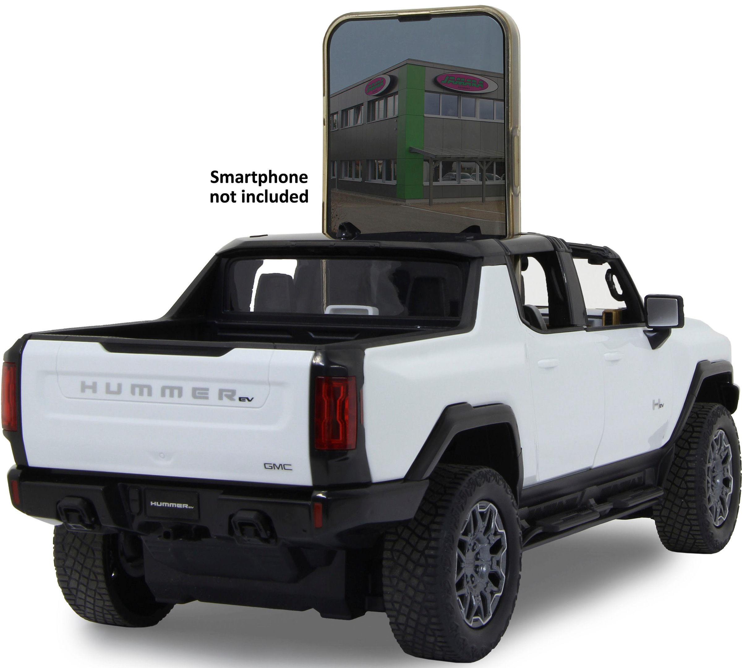 Jamara RC-Auto »Deluxe Cars, Hummer EV 1:16, weiß - 2,4 GHz«, mit LED-Lichtern