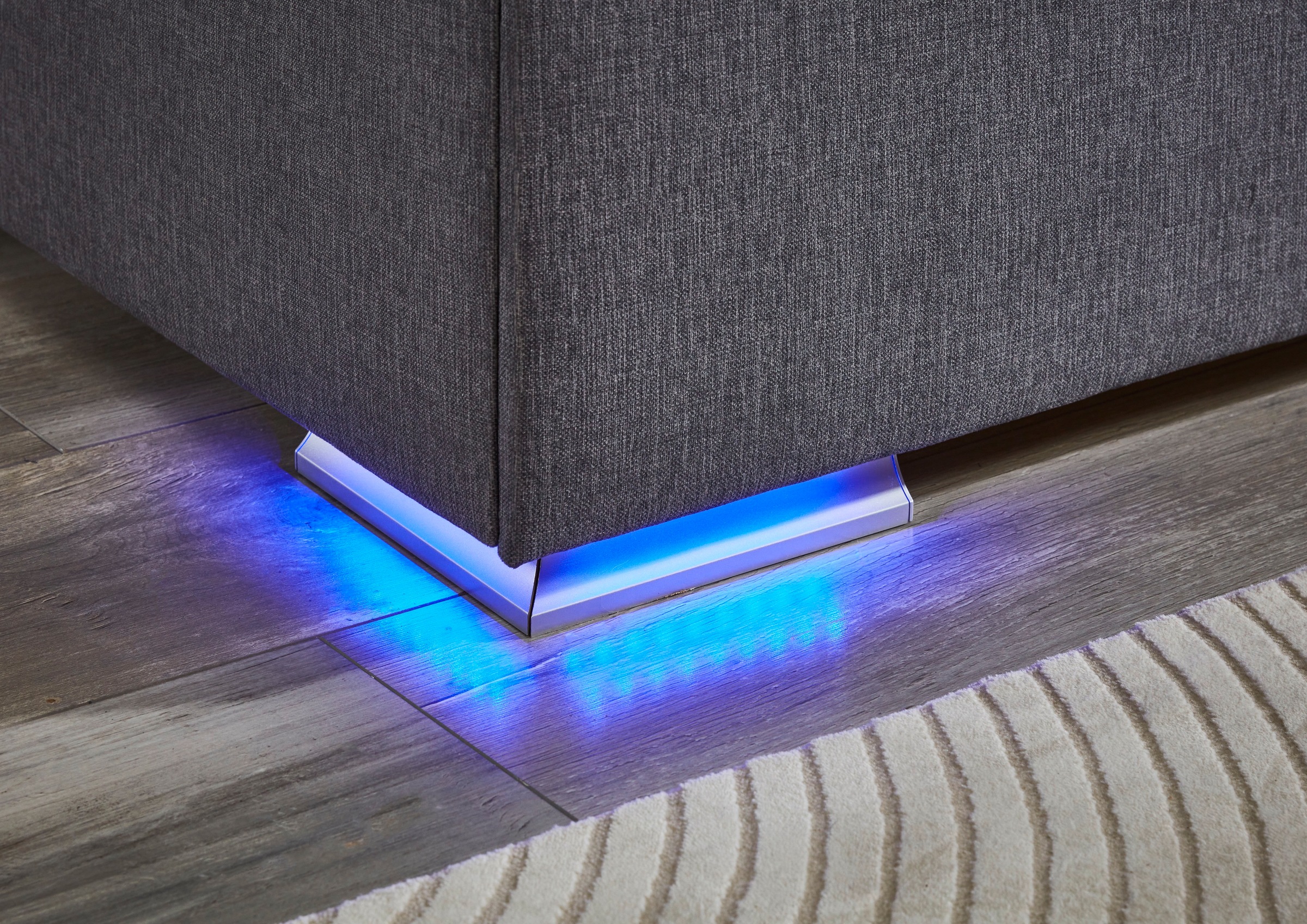 meise.möbel Boxspringbett »Colorado II«, inkl. LED-Beleuchtung & Topper
