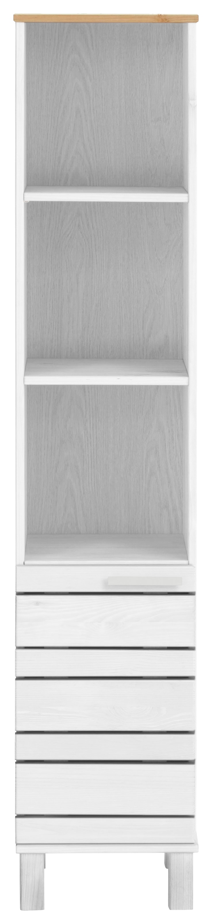 Home affaire Hochschrank »JOSIE« Breite 30 cm, aus Massivholz, verstellbare Einlegeböden, Metallgriffe