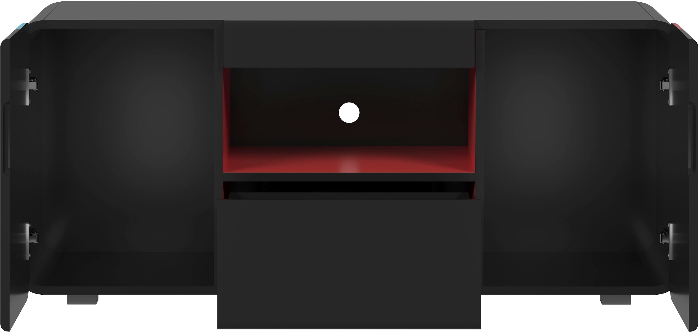 INOSIGN Lowboard »NextLevel speziell geeignet für Spielekonsolen«