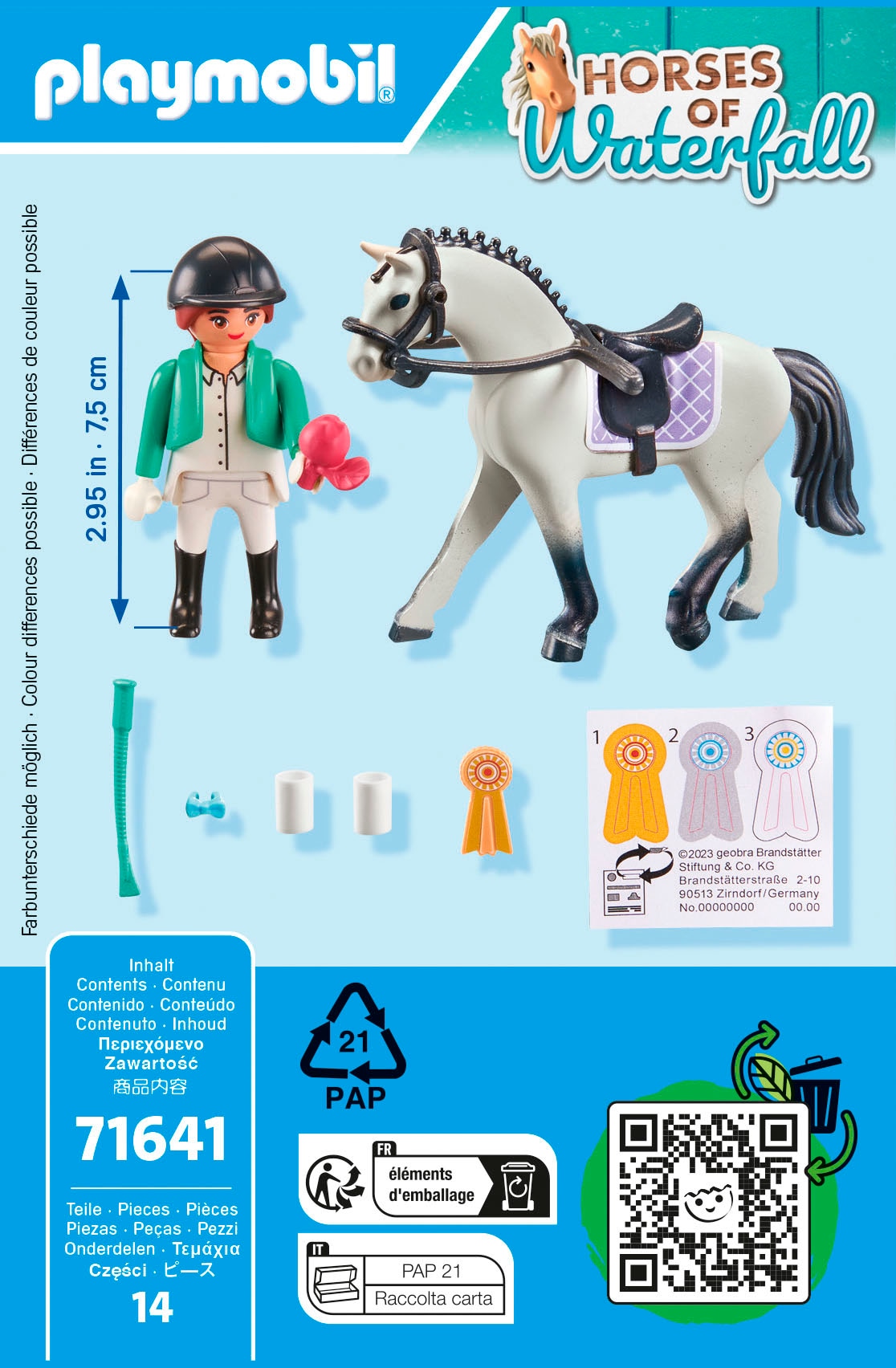 Playmobil® Konstruktions-Spielset »Turnierreiterin (71641), Horses of Waterfall« Made in Europe