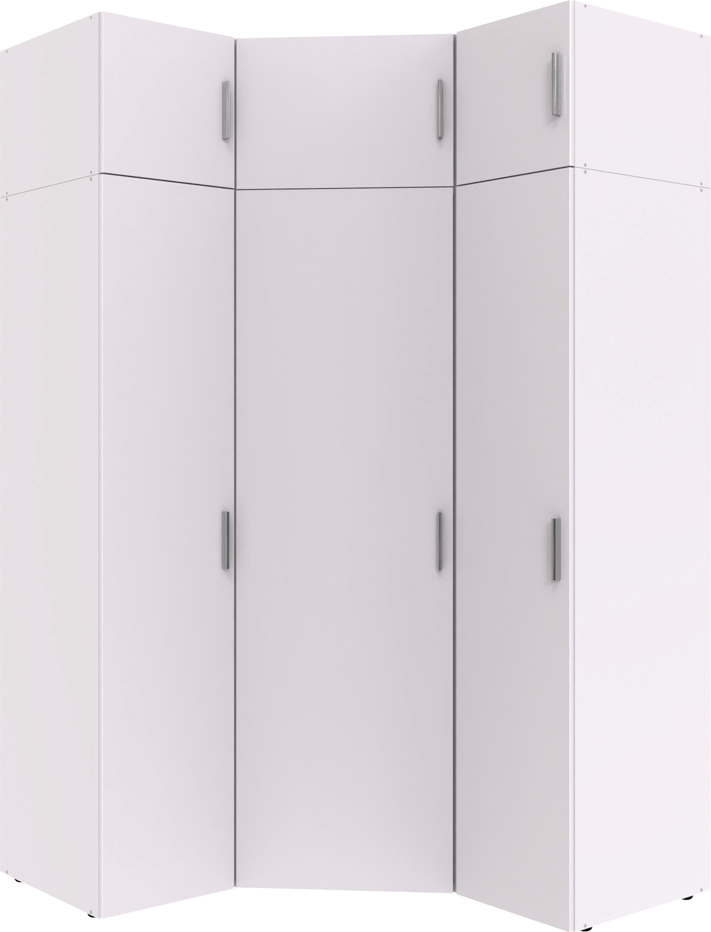 Wimex Schranksystem »Münster«, (Spar-Set, 6tlg: Eckschrank+ 2 Schränke 30cm breit+ 3 Aufsatzmodule), Mehrzweckschrank