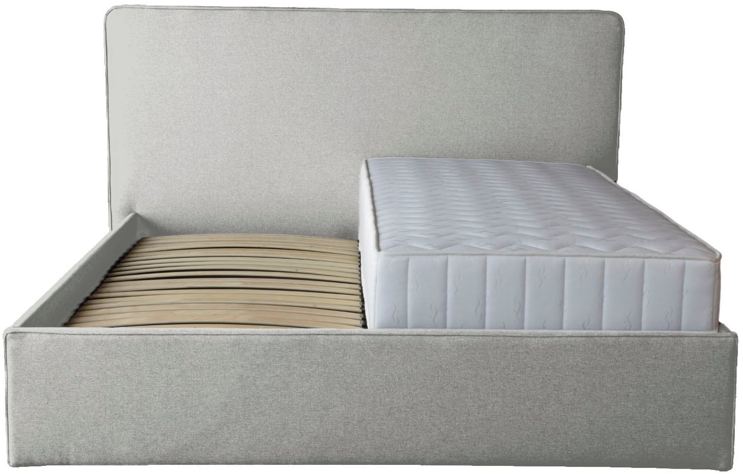 COLLECTION AB Polsterbett »Romo erhältlich in der Breite 180x200cm« 3 Varianten: Rahmen, Lattenrost oder Komplett-Set mit King-Matratze