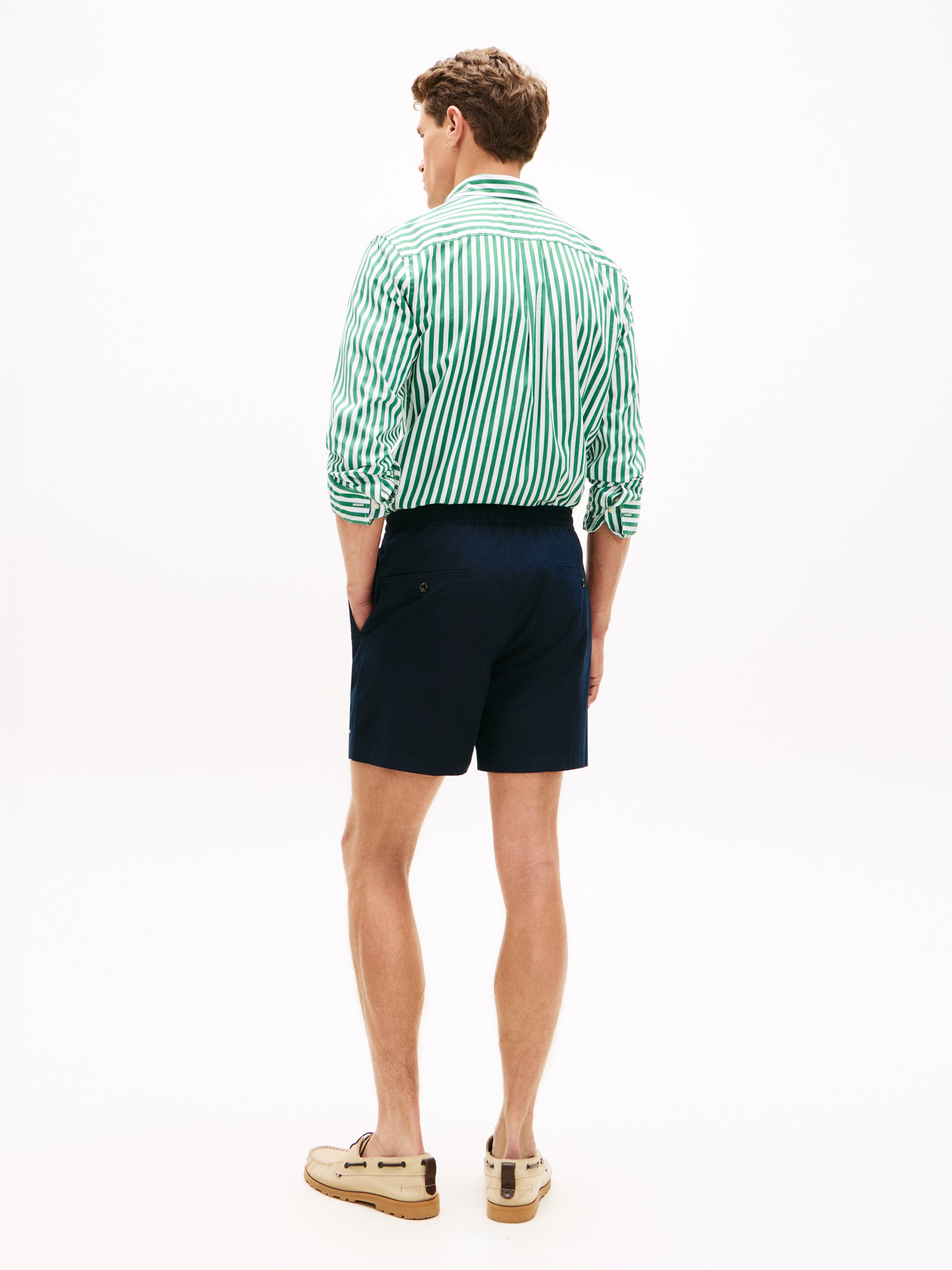 Tommy Hilfiger Shorts »DOVER POPLIN«  aus Paper-Touch-Baumwolle, elastischer Bund