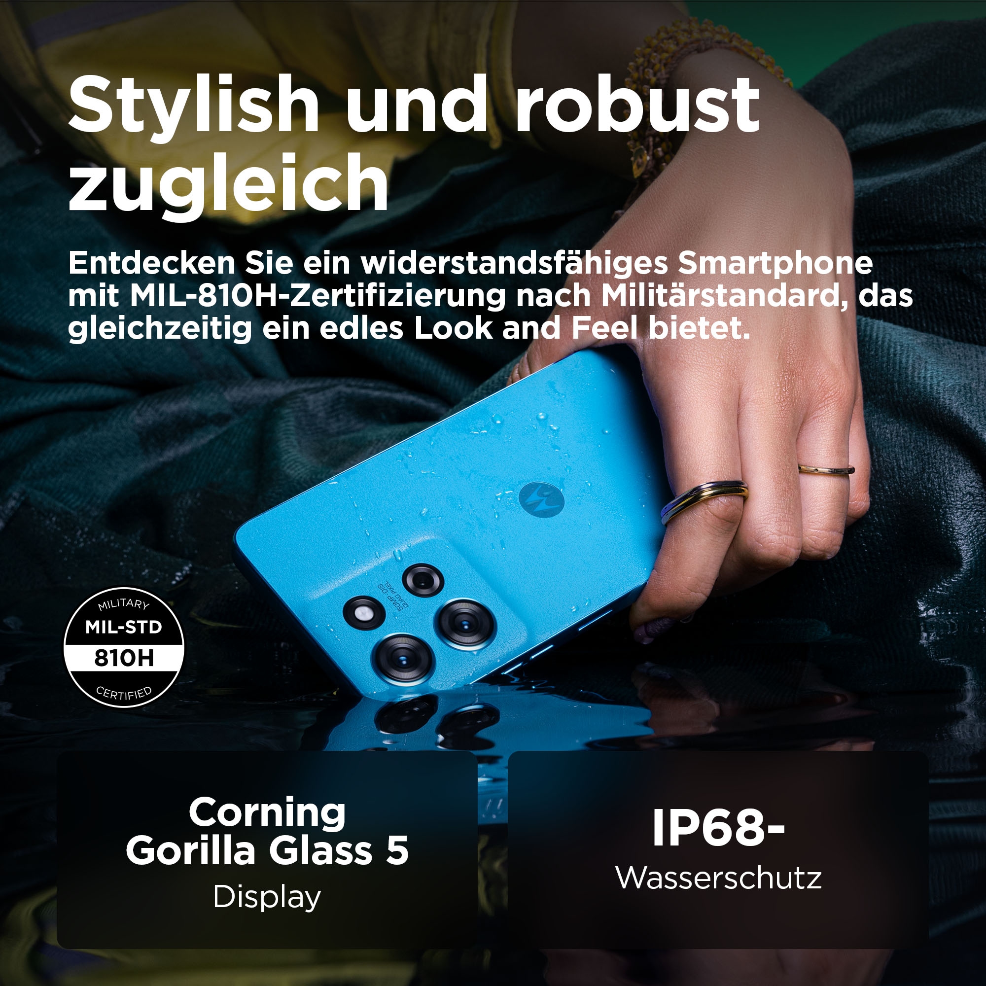 Motorola Smartphone »moto g75 256GB«, Aqua Blue