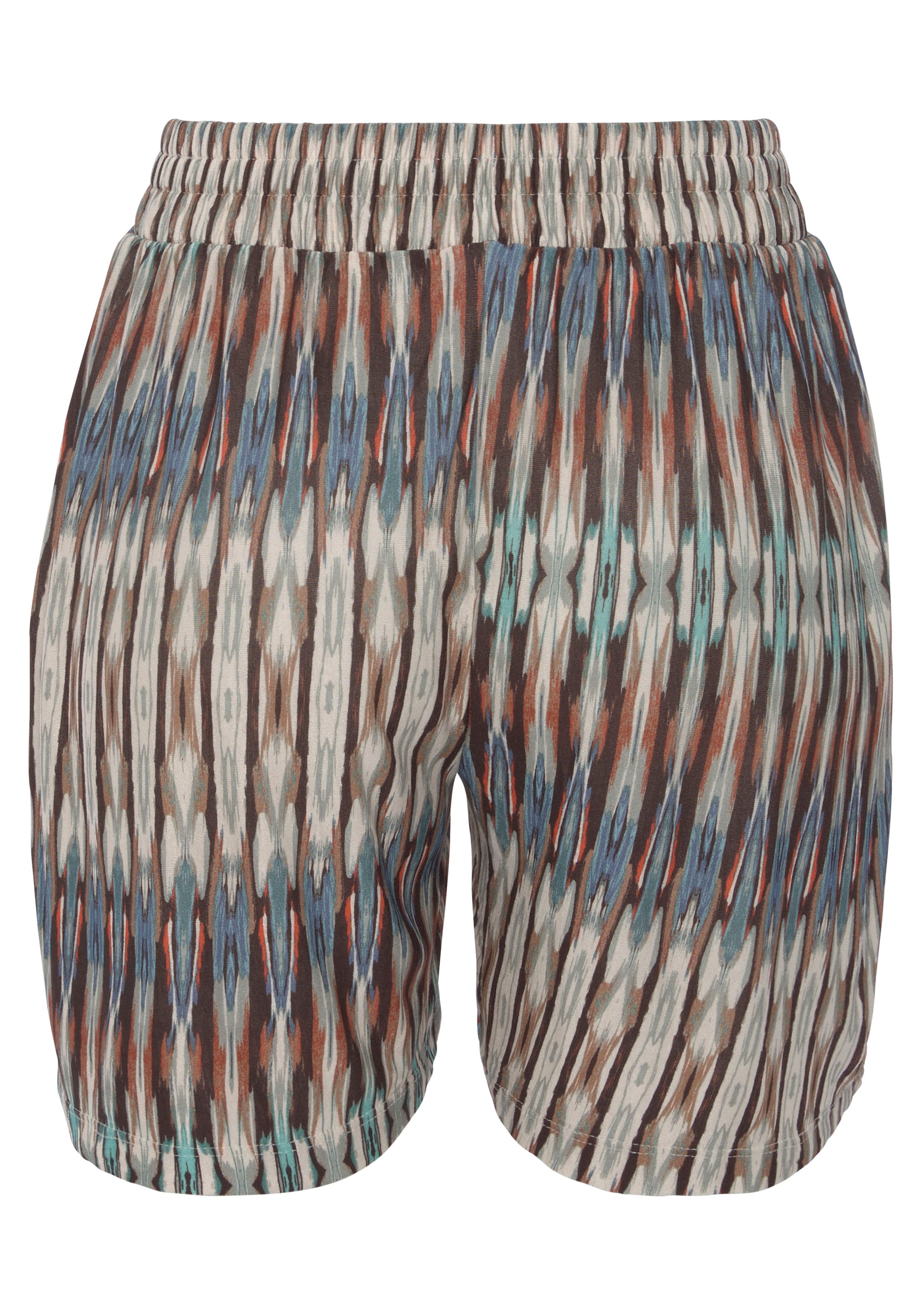 Vivance Shorts, mit Ethnoprint, kurze Hose mit Gummizug, sommerliche Strandshorts