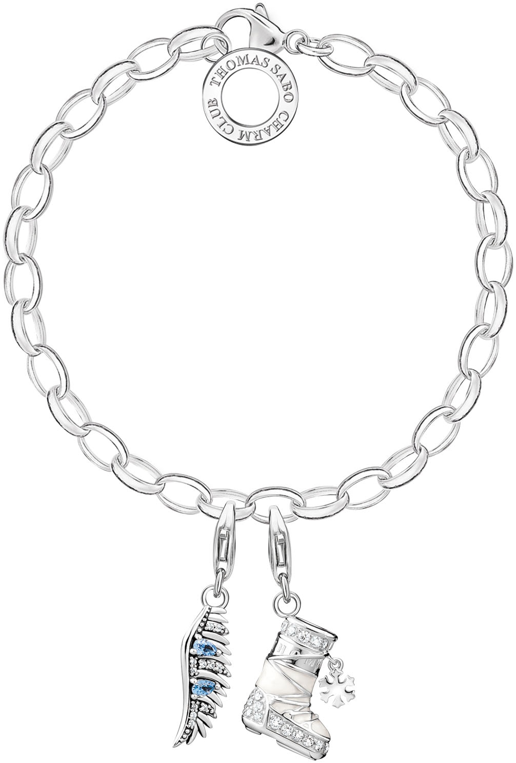 THOMAS SABO Charm-Armband »Classic Klein, X0031-001-12-M, L, X0031-413-39-L17,L19,5«