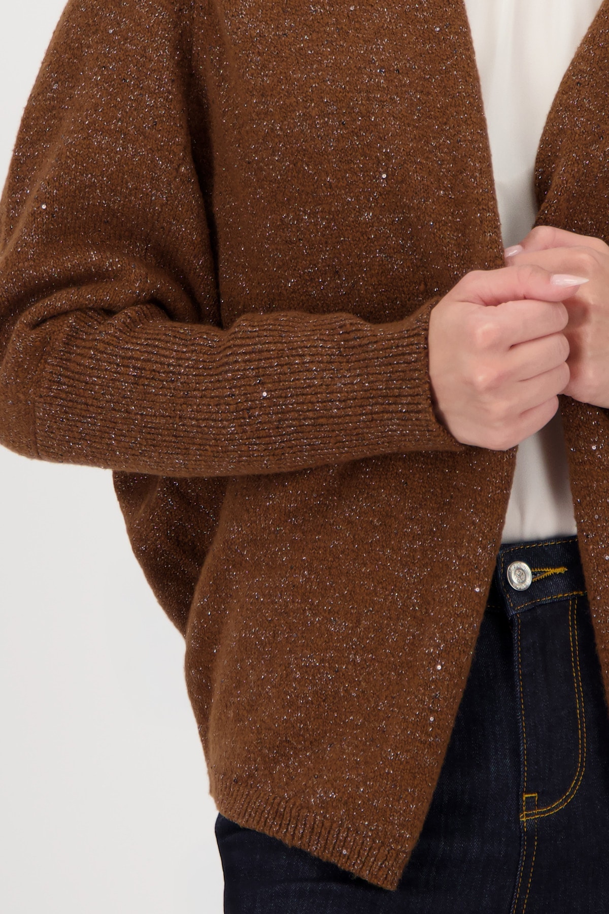 Monari Strickjacke Regular fit mit Rundhalsausschnitt