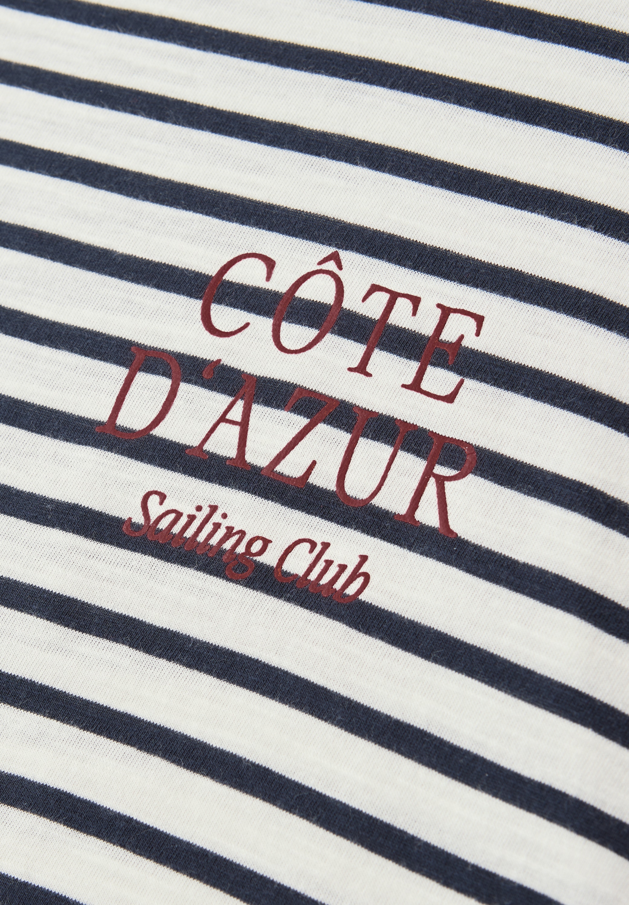 STREET ONE Rundhalsshirt Sommershirt mit Streifen