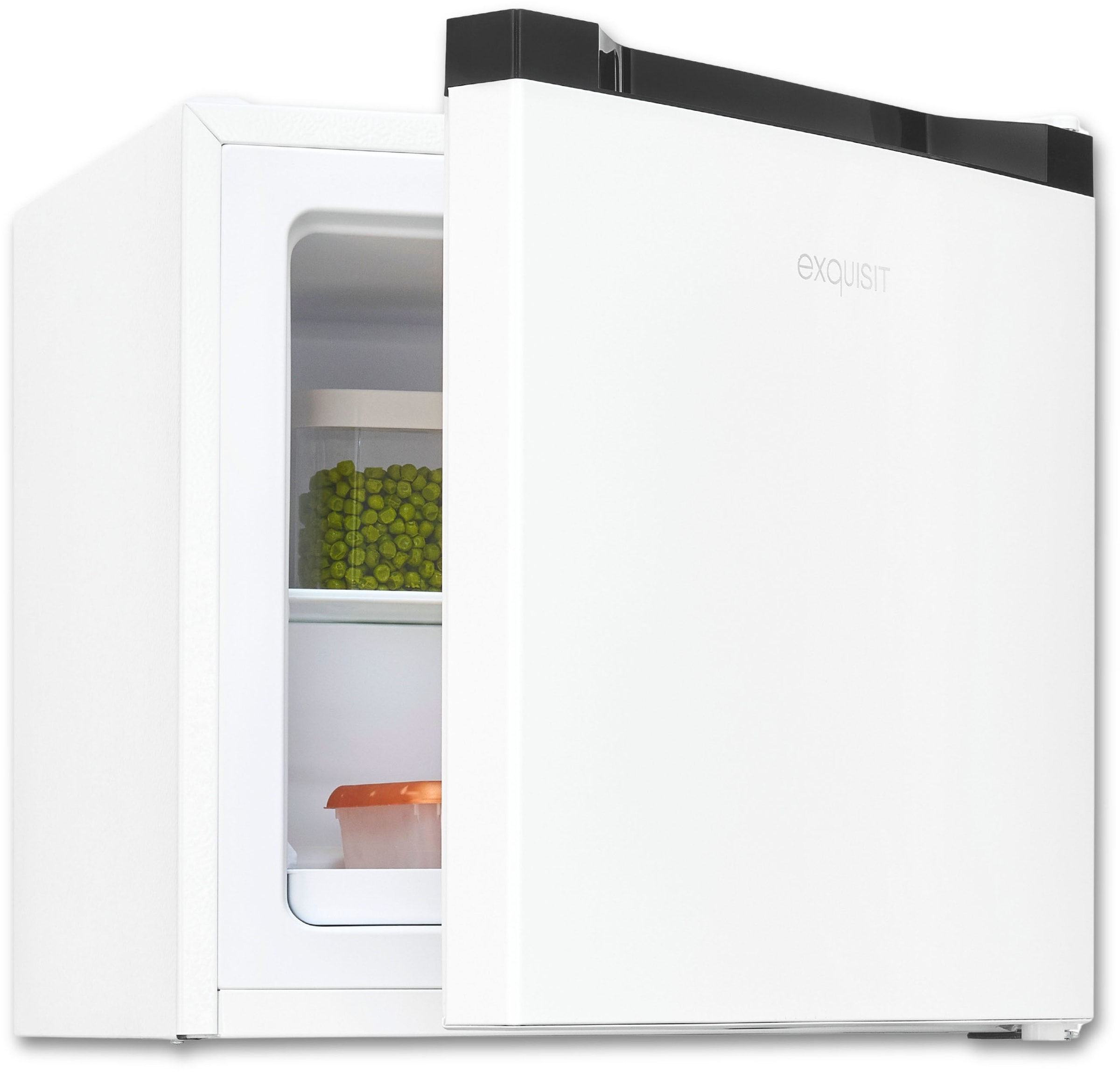 exquisit Gefrierschrank »GB40-050C weiss« 49,5 cm hoch 47,5 cm breit Kompakt & leise |Thermostat für Temperaturwahl | 4 Sterne Gefrieren