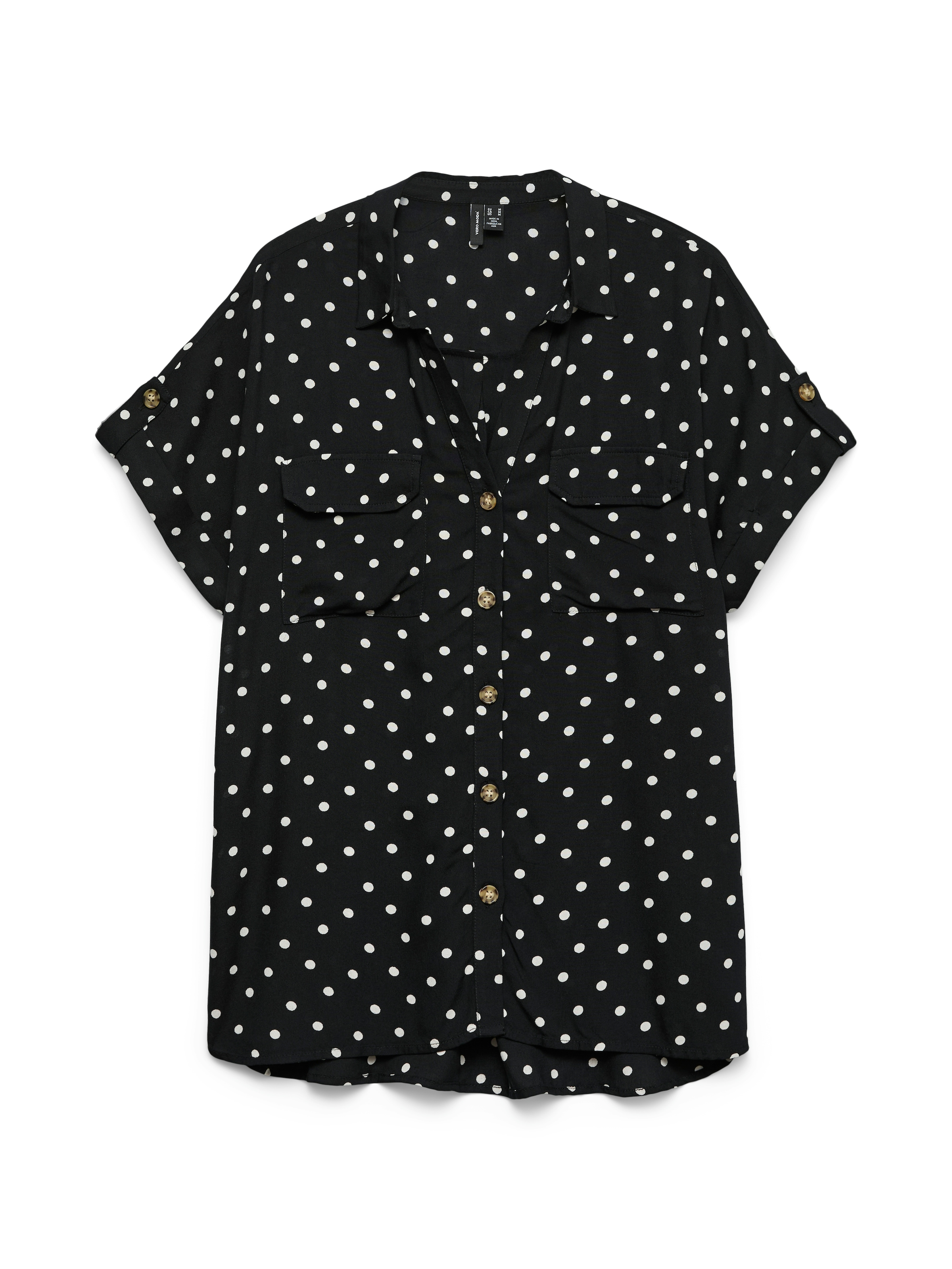 Vero Moda Kurzarmbluse »VMBUMPY SS SHIRT AOP WVN GA NOOS« Viskose, regular fit