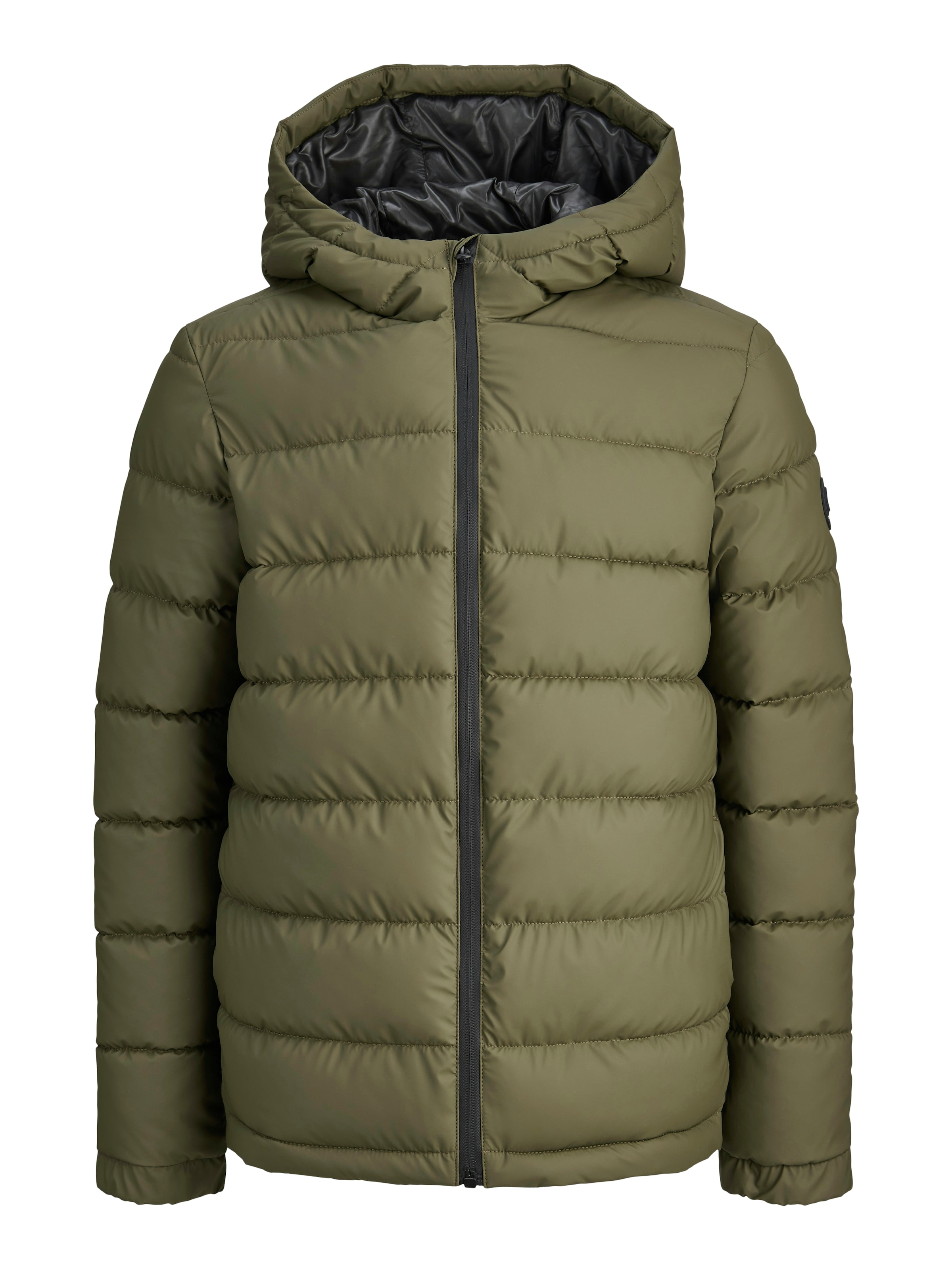 Jack & Jones Junior Steppjacke »JCOPOINT PU PUFFER JACKET BF JNR« mit Kapuze