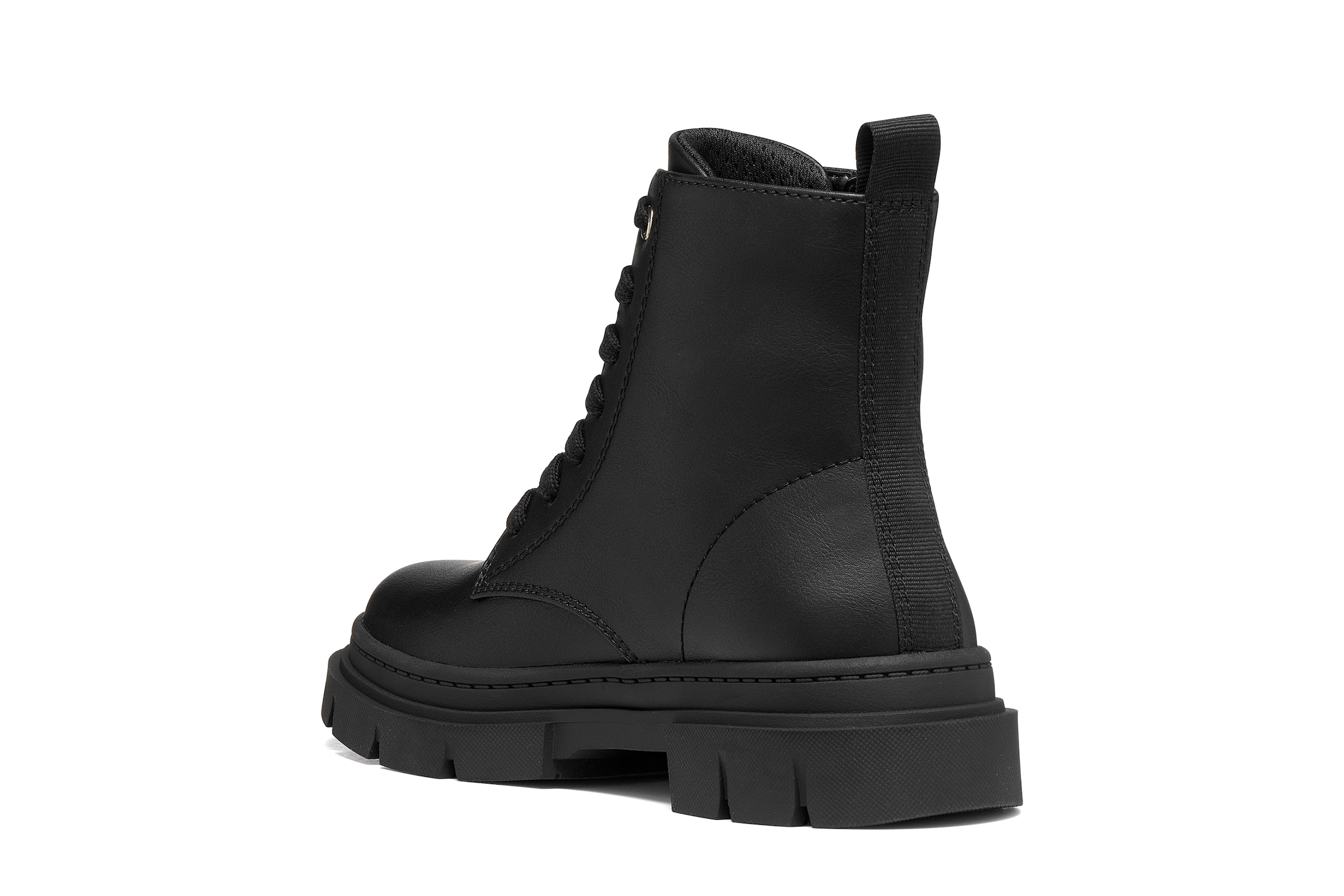 Geox Schnürboots »J KARSYN GIRL«  Stiefelette mit Außenreißverschluss, Größenschablone zum Download