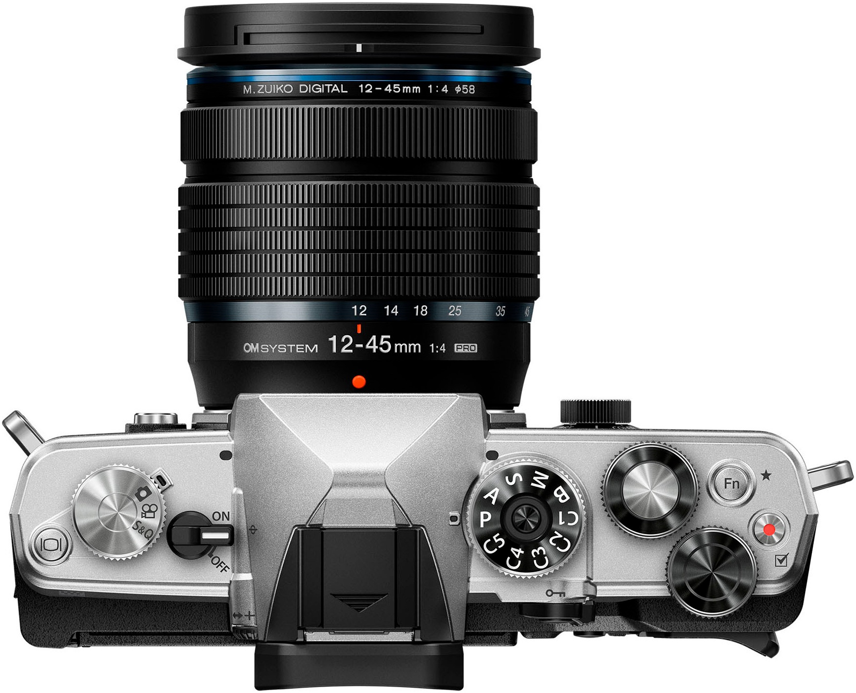 OM SYSTEM Spiegelreflexkamera »OM-3 mit 12-45-mm-Objektiv-Kit«, 20,4 MP, WLAN (Wi-Fi)-Bluetooth
