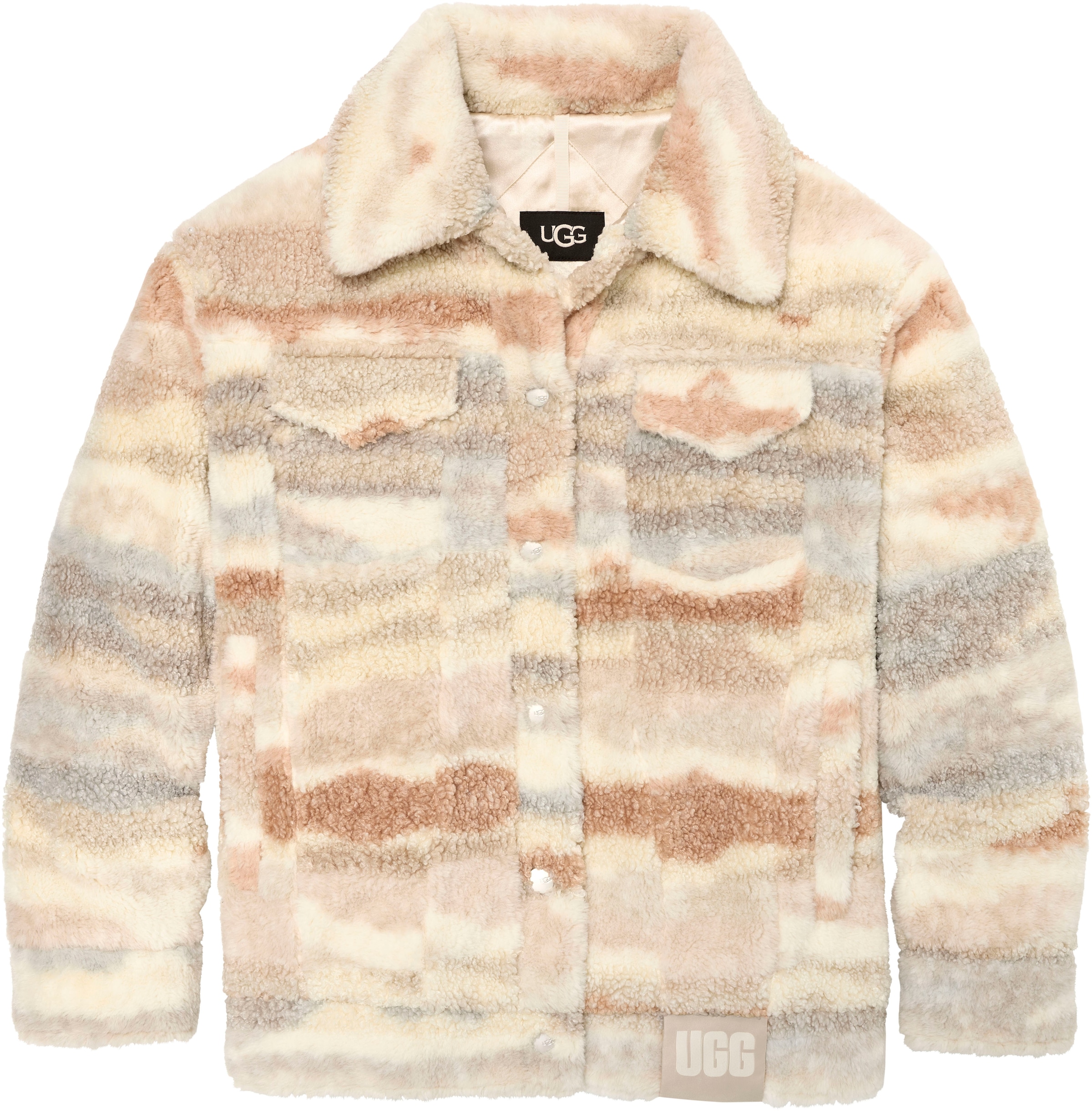 UGG Plüschjacke »FRANKIE UGGFLUFF JACKET TOPA«, in neuem Design