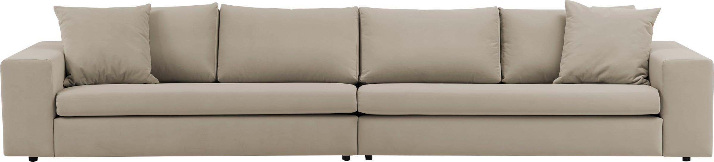 andas 4-Sitzer »SLEETLAND XXL in Samtvelours oder Vintage-Leder-Optik« besonders groß und bequem