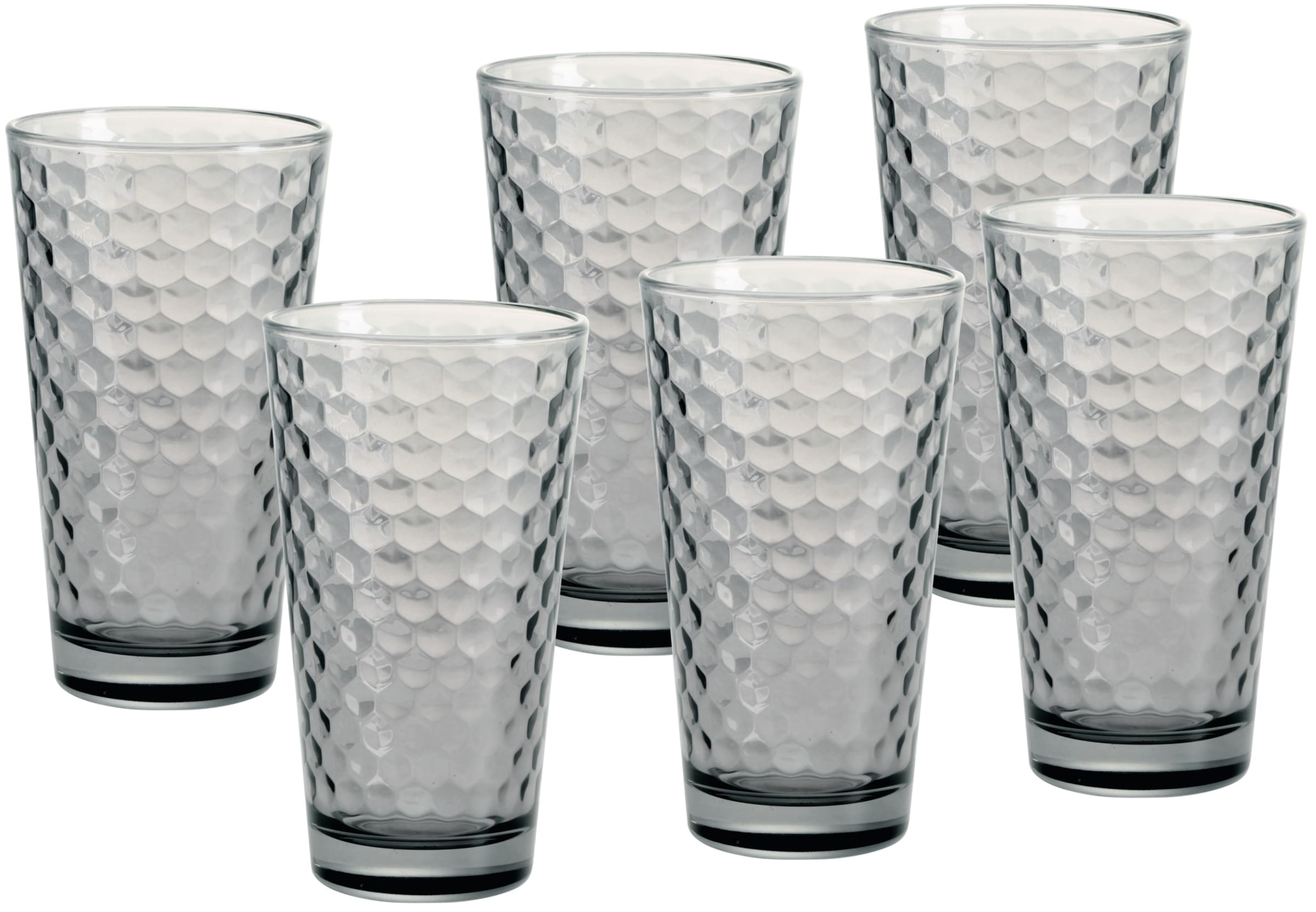 Ritzenhoff & Breker Longdrinkglas "Favo, 6-teilig" 6er Set, je 350 ml