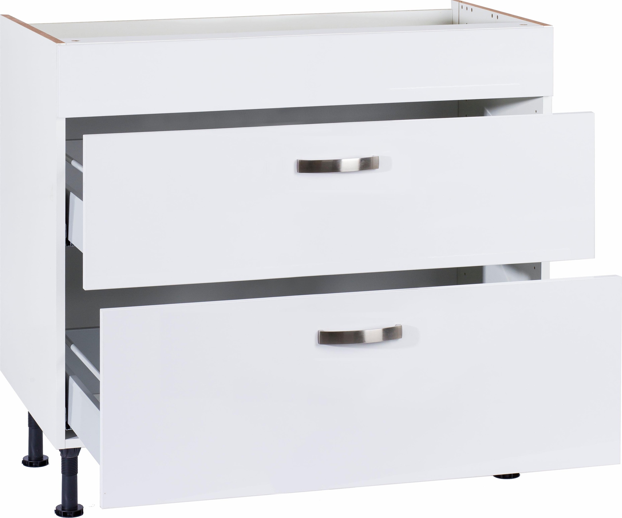 KOCHSTATION Kochfeldumbauschrank »KS-Cara«, Breite 90 cm, mit Vollauszügen und Soft-Close-Funktion