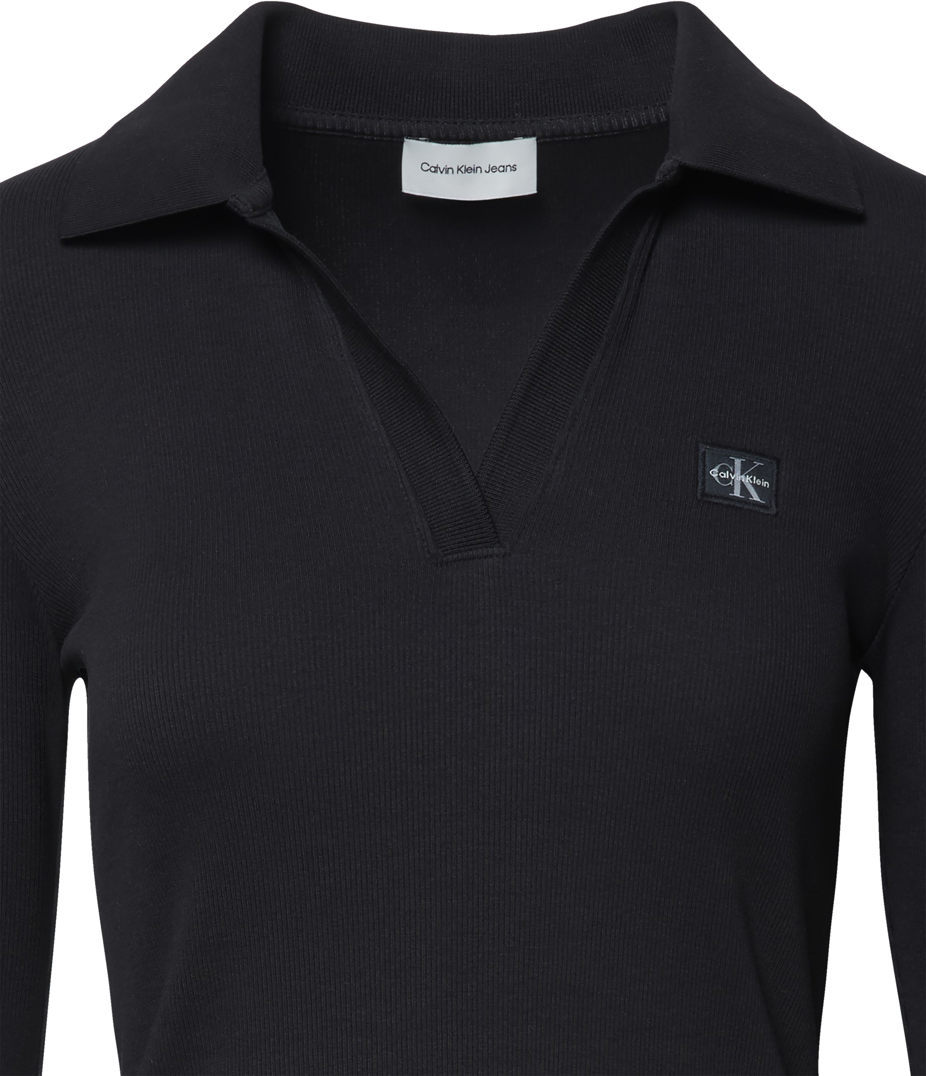 Calvin Klein Jeans Midikleid Ohne Tasche Regular fit mit V-Ausschnitt