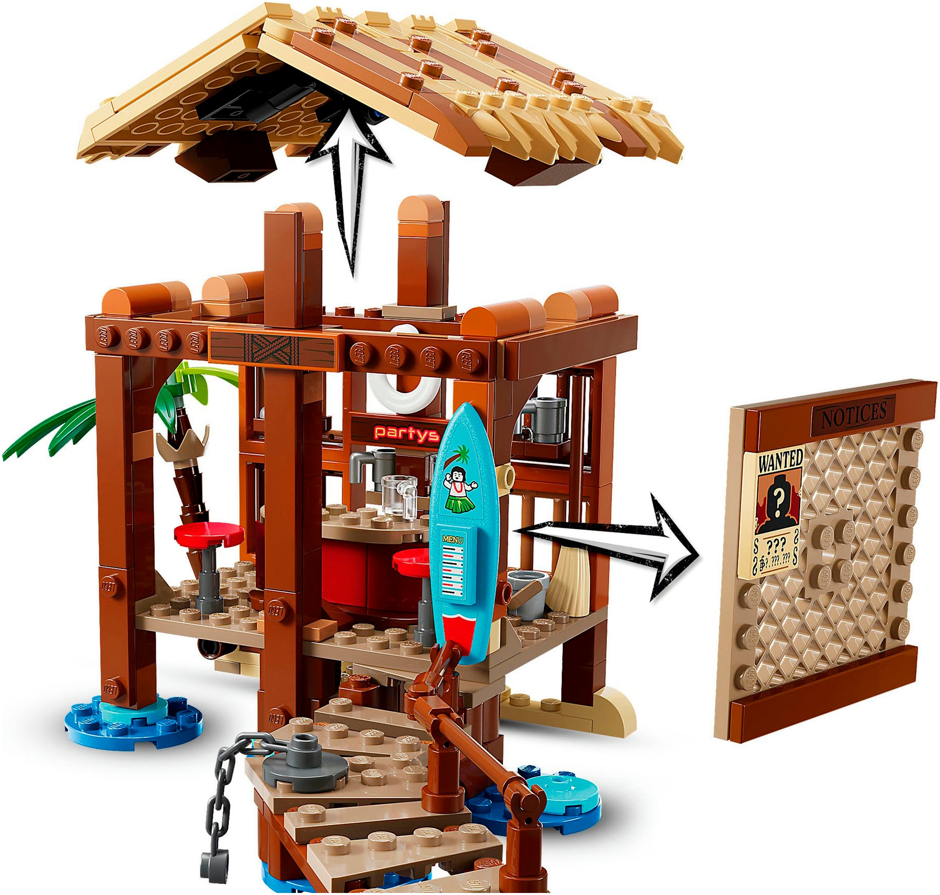 LEGO® Konstruktionsspielsteine »Hütte im Windmühlendorf (75636), LEGO One Piece«, (299 St.), Made in Europe