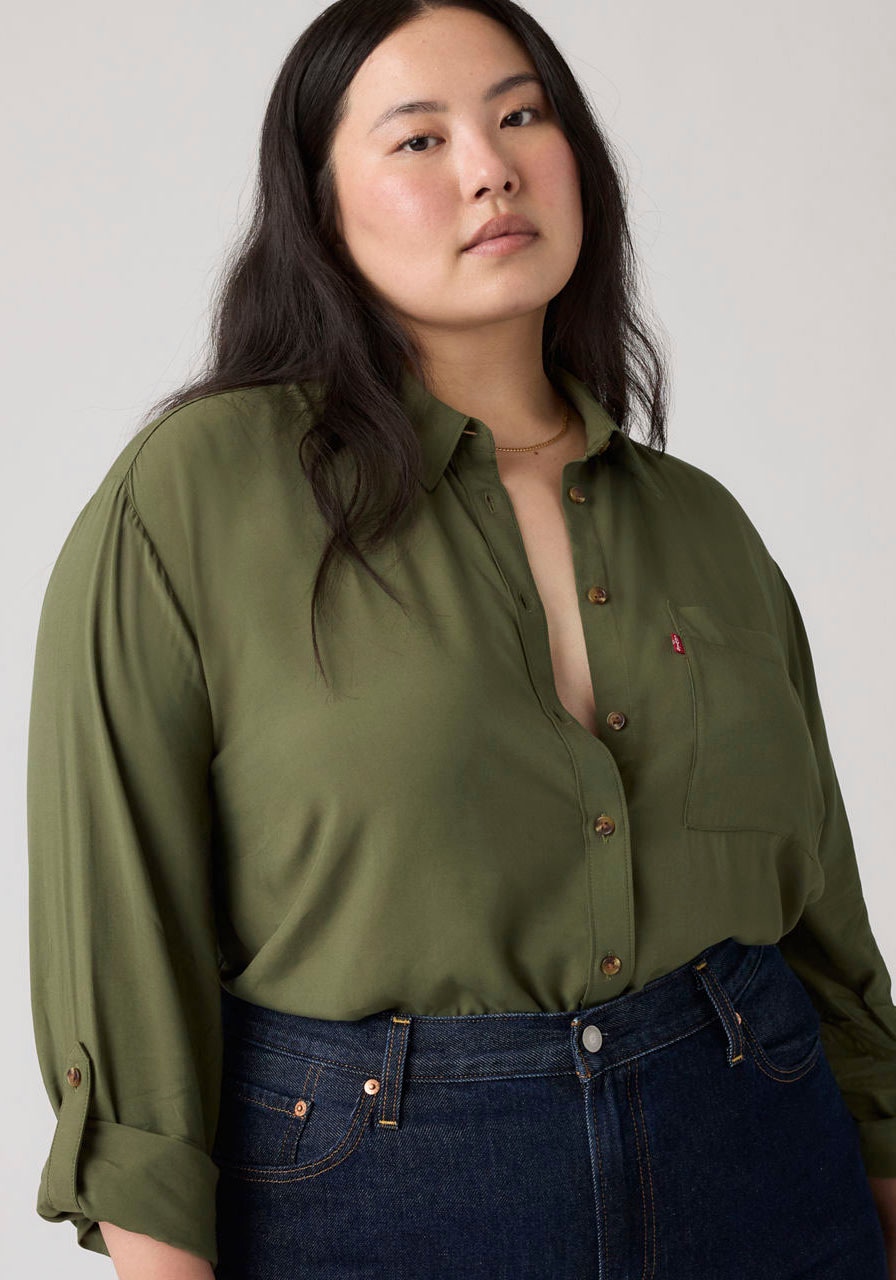 Levi's® Plus Hemdbluse »PLUS DARLENE SHIRT« aus fließender Viskose