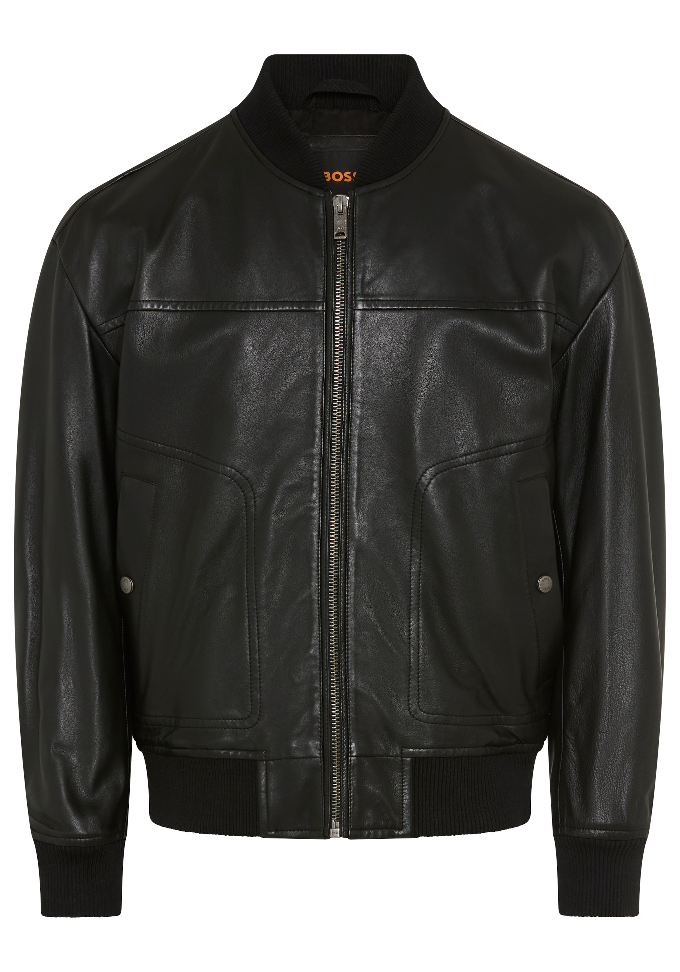 BOSS ORANGE Lederjacke »Jokans« Bomberjacke aus Nappaleder, Regular Fit