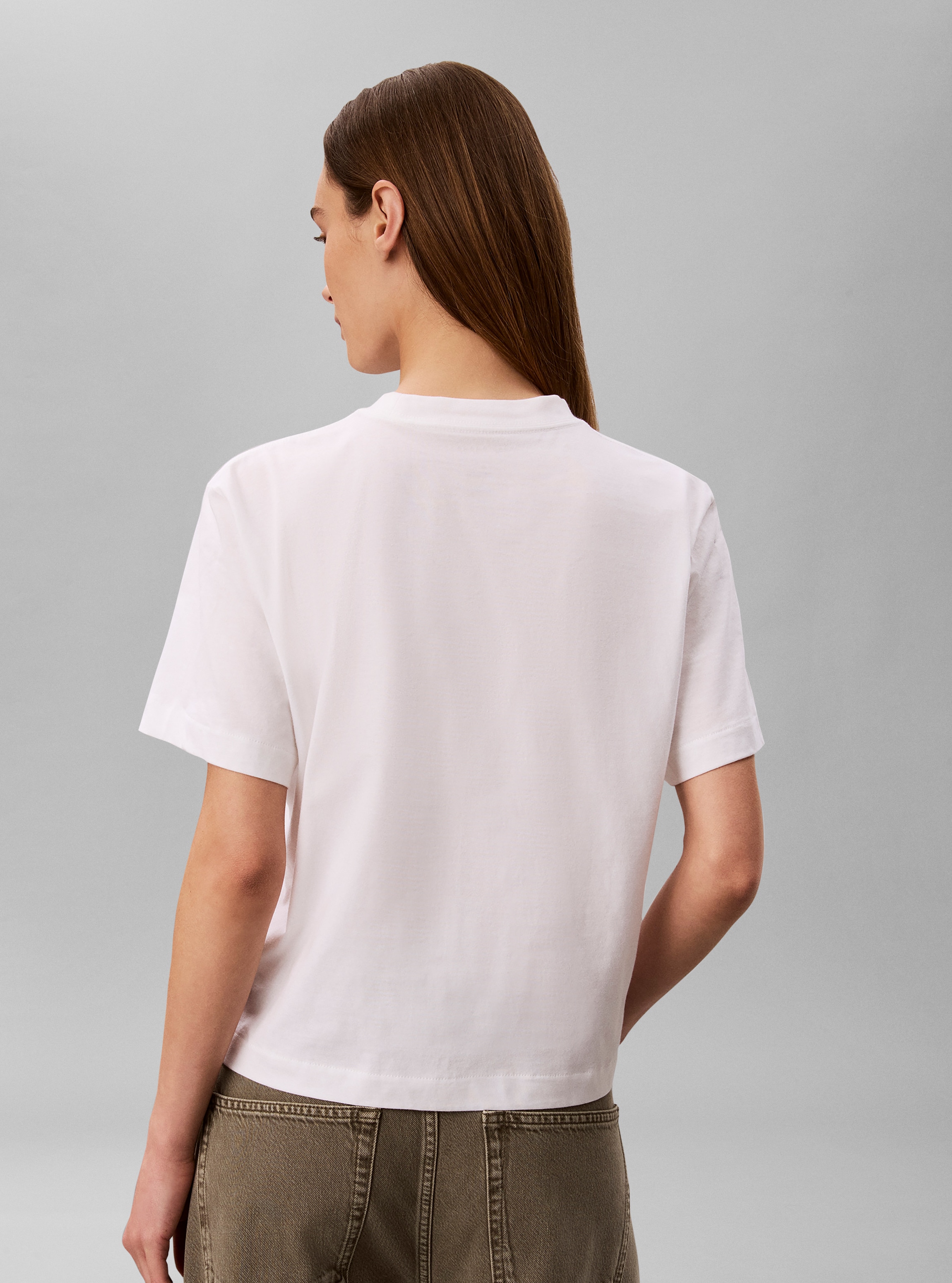 Calvin Klein Jeans T-Shirt »BOXY HAND DRAWN MONOLOGO TEE« Regular fit, Logoschriftzug