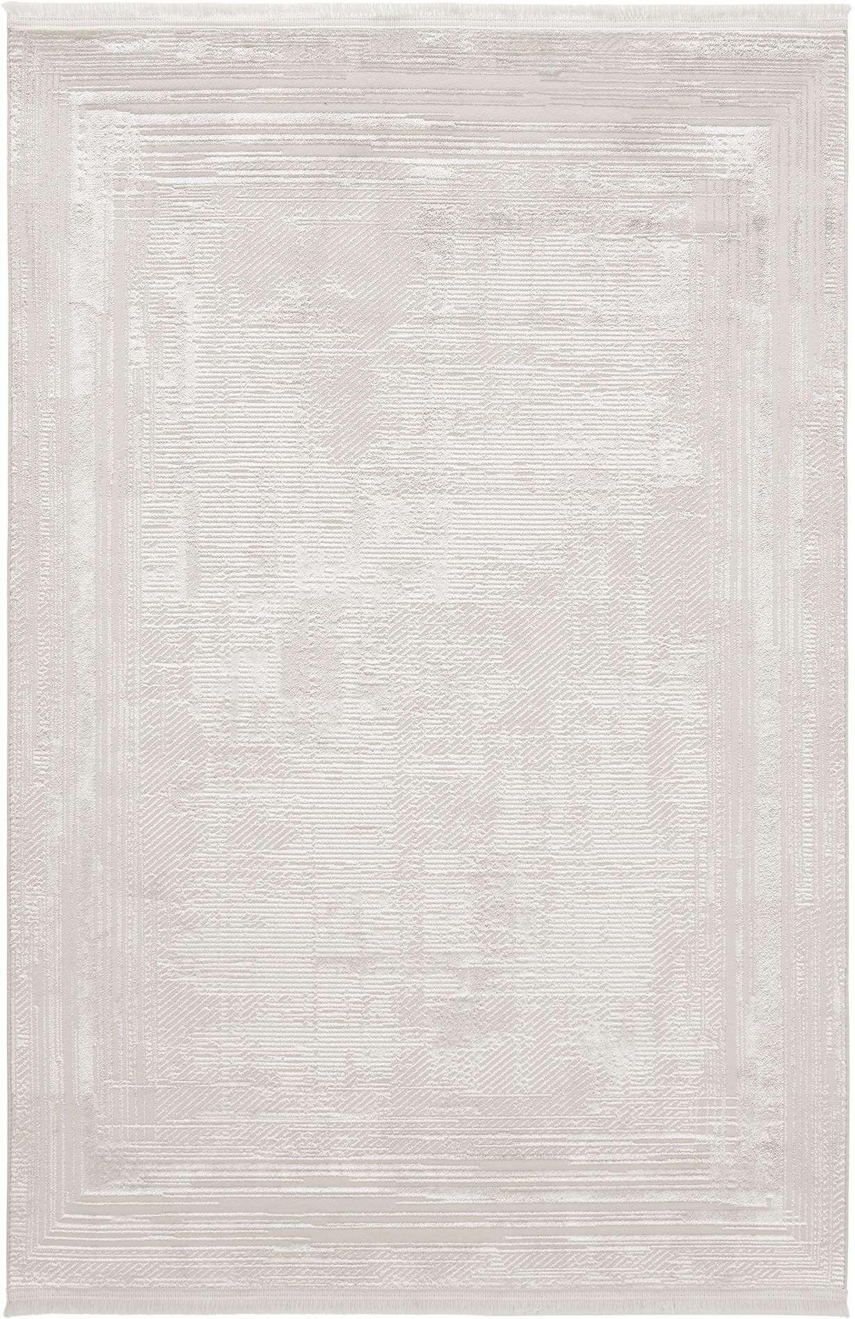 Sehrazat Teppich »Diamond 7830 , auch als Läufer« rechteckig 8 mm Höhe Kurzflor, Vintage, Viskose, leichter Glanz, mit Fransen, Wohnzimmer