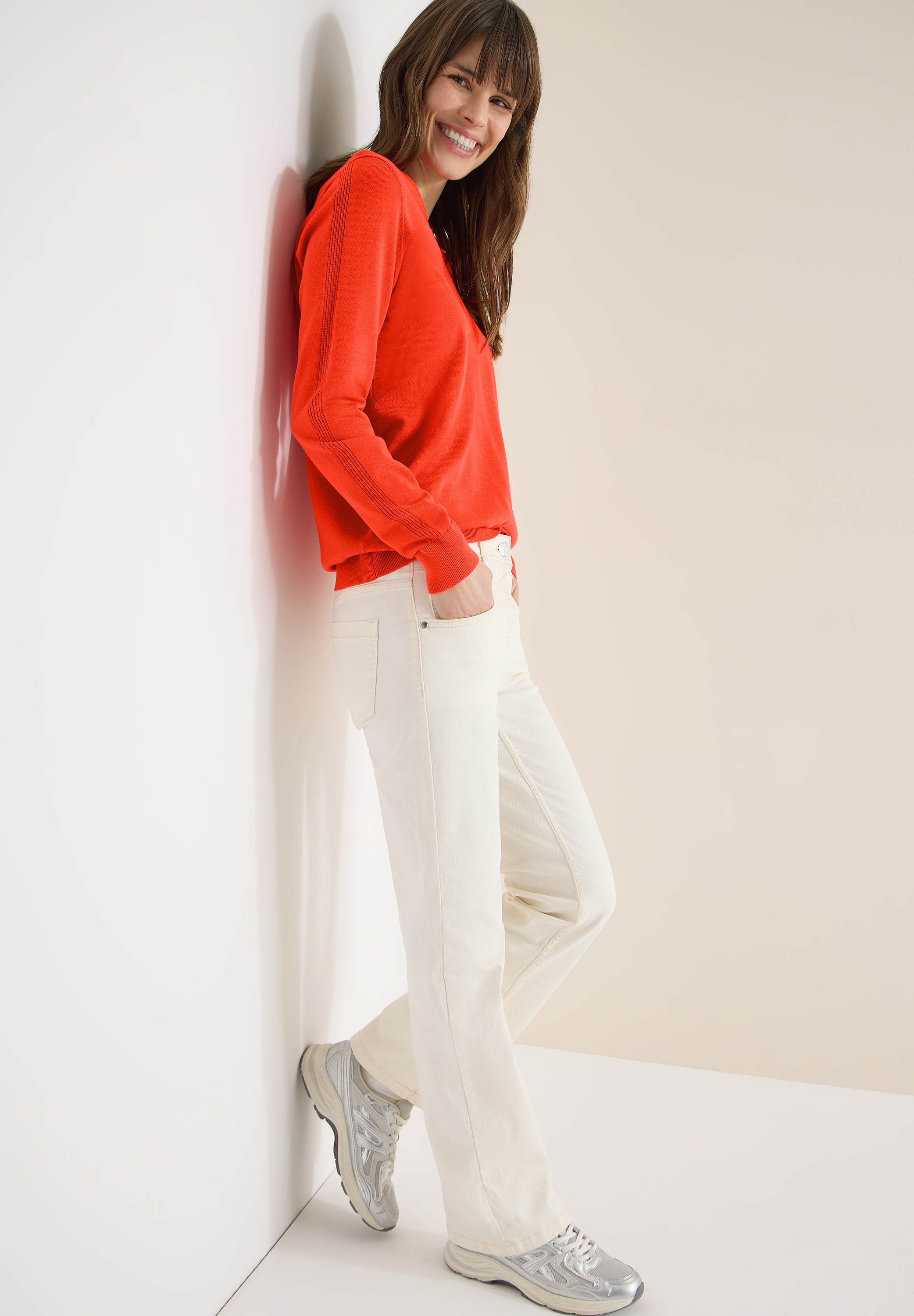 Cecil Strickpullover mit V-Ausschnitt
