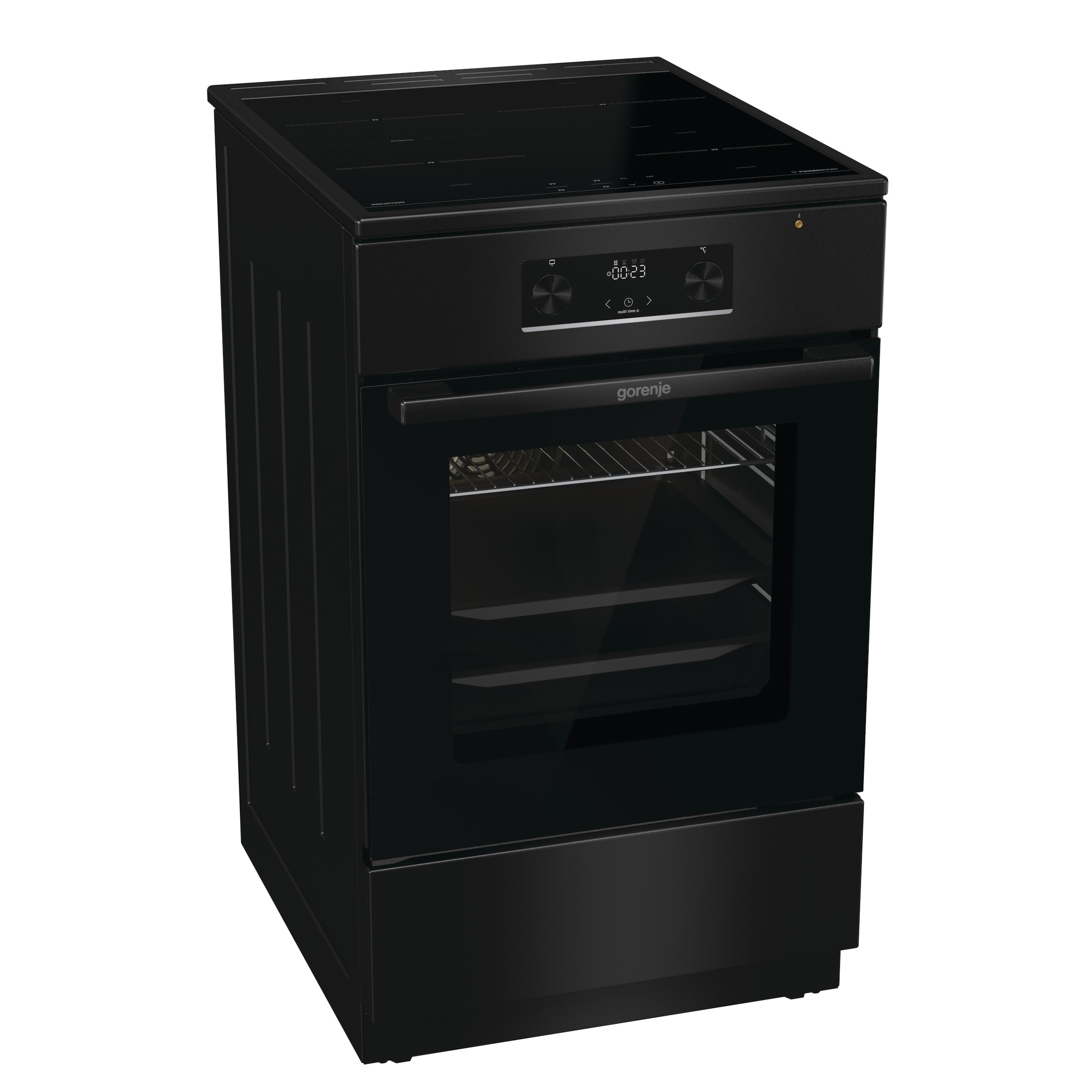 GORENJE Induktions-Standherd »MEKIS510IB« mit 1-fach-Teleskopauszug Aqua Clean 1 Stk. tlg. Standherd mit Induktionskochfeld und Teleskopauzug