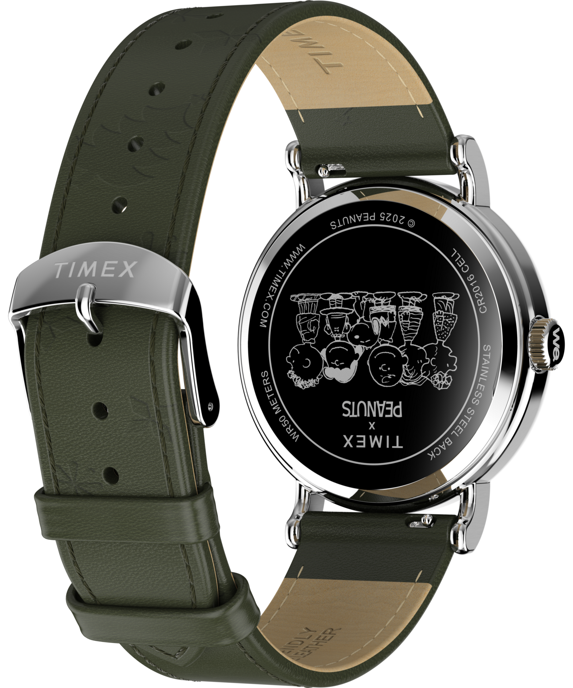 Timex Quarzuhr »TIMEX x PEANUTS TIMEX WEEKENDER« Armbanduhr, Herrenuhr, Damenuhr, Lederarmband, Leuchtzeiger