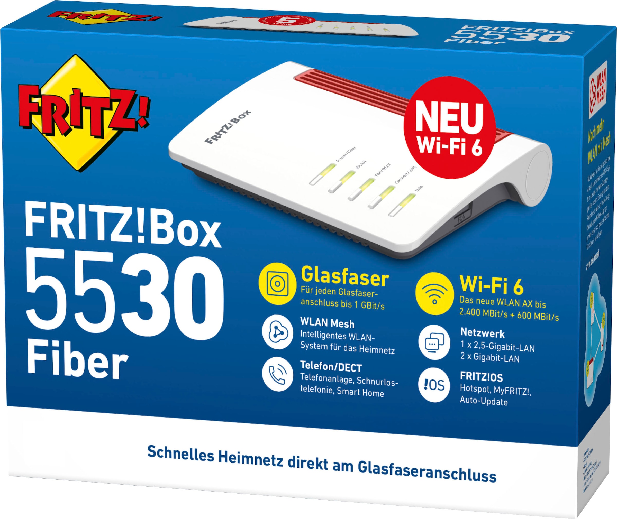 AVM WLAN-Router »FRITZ!Box 5530 Fiber«, (1 St.)