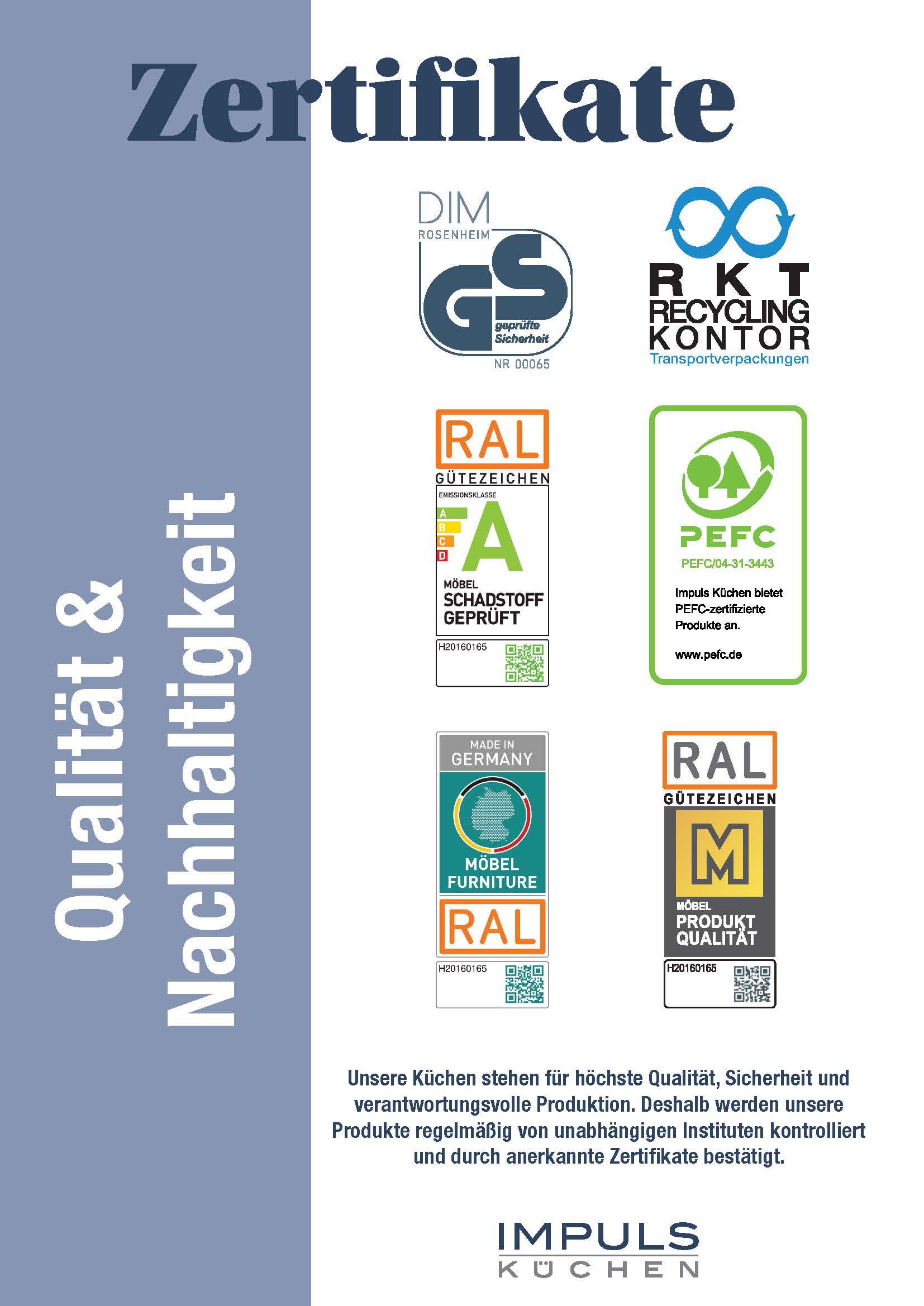 IMPULS KÜCHEN Küchenzeile »"Kopenhagen", Ausrichtung wählbar, Schubkästen mit Soft-Close« Set,  vormontiert, wahlweise mit E-Geräten, Breite 300 cm