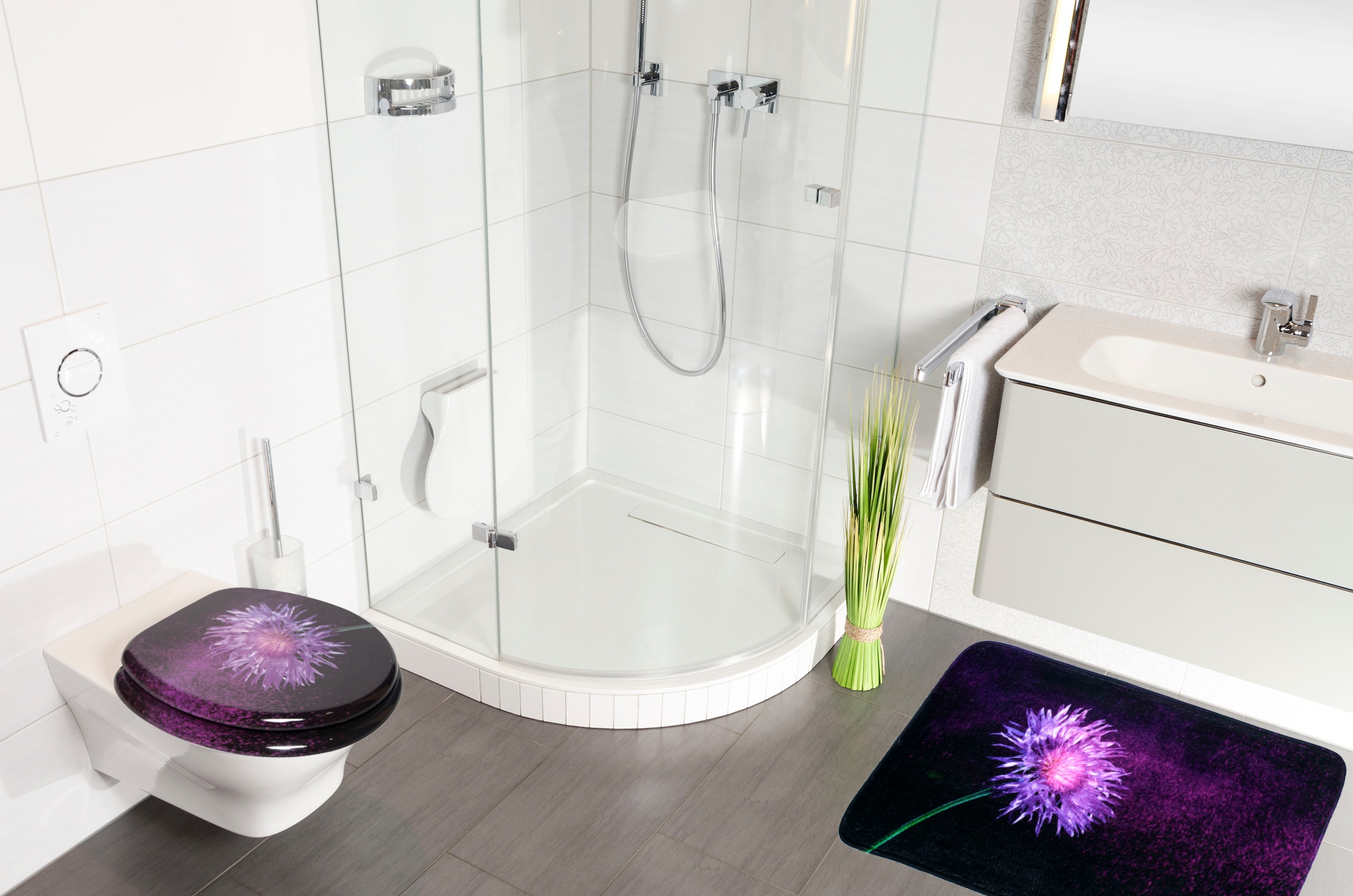 Sanilo Badematte »Purple Dust«, schnell trocknend, Memory Schaum