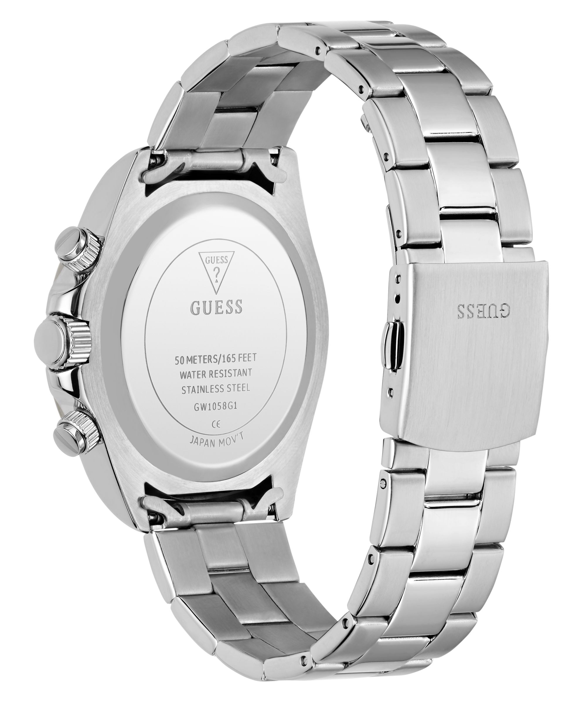 Guess Chronograph »ARTHUR« Quarzuhr, Armbanduhr, Herrenuhr, Edelstahlarmband, analog