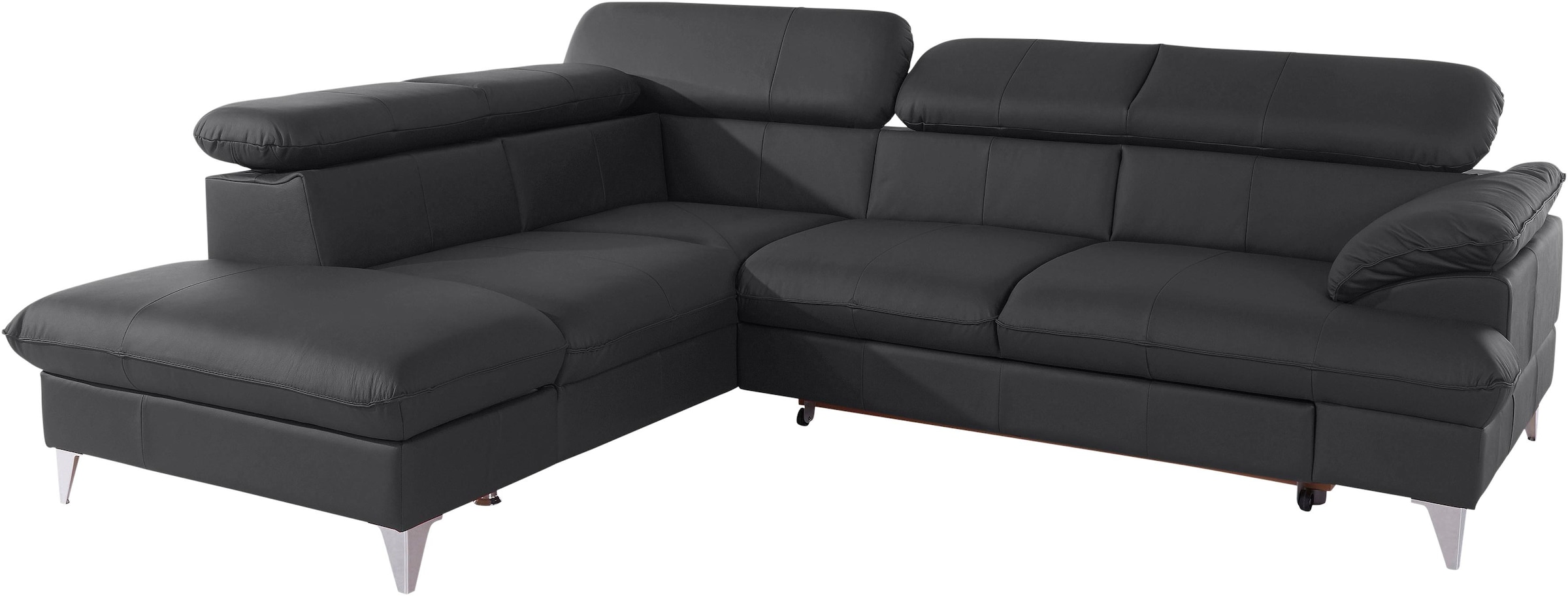 COTTA Ecksofa »Caluso L-Form«, mit Kopfteilverstellung, wahlweise mit Bettfunktion & Bettkasten