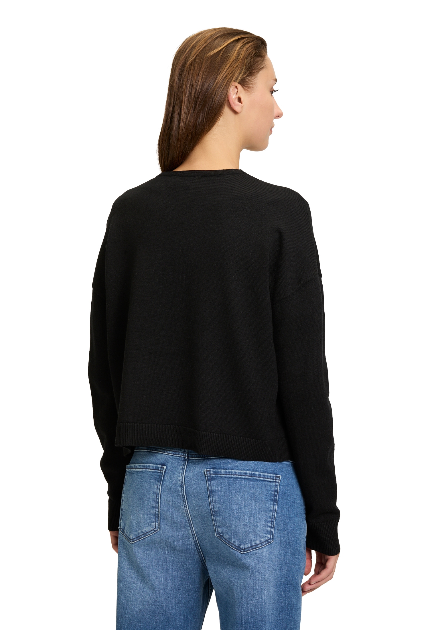 Cartoon Strickjacke »Basic-Strickjacke mit Rippbündchen«