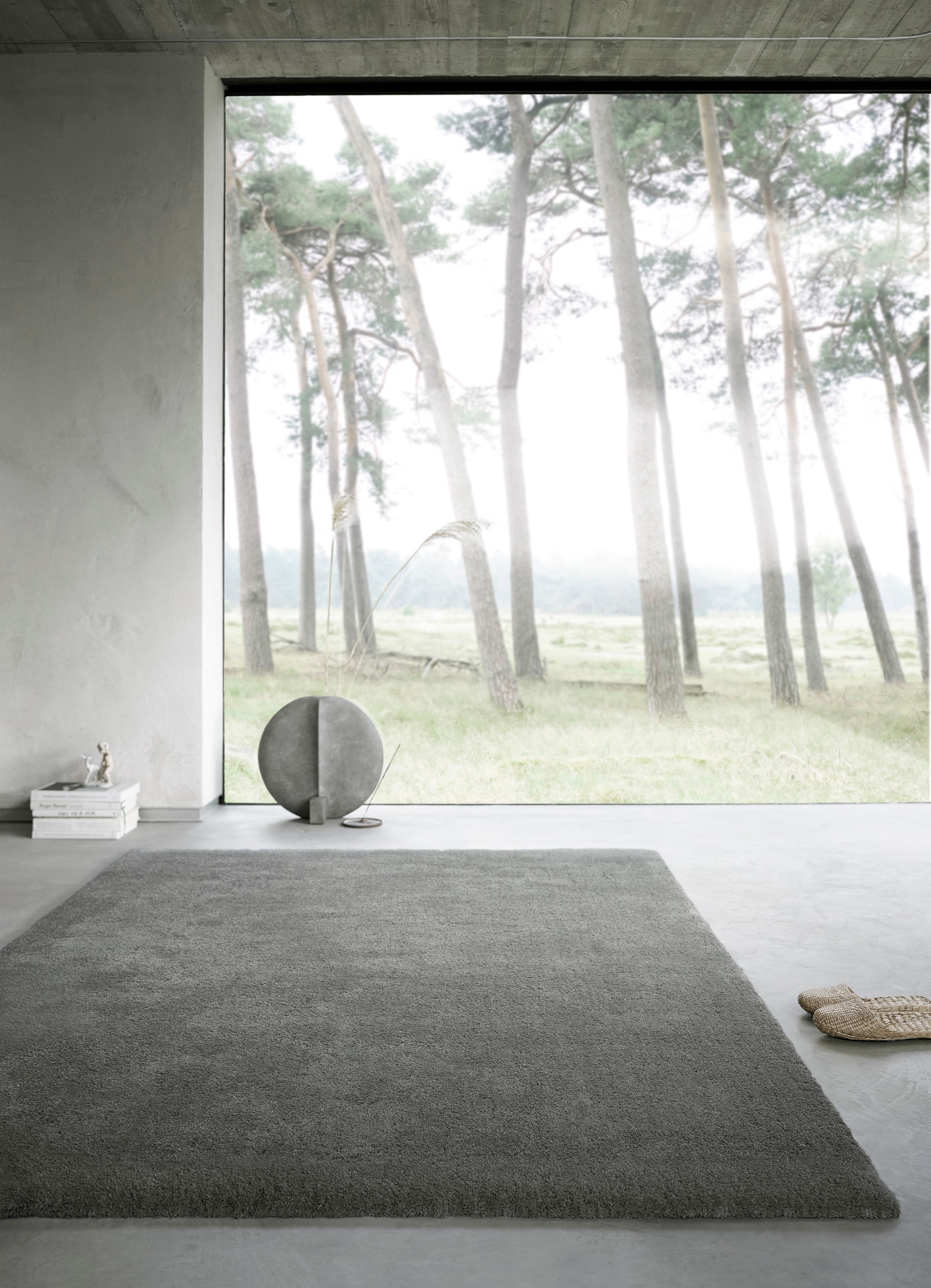 Wecon home Basics Hochflor-Teppich »Emilia«, rechteckig, 25 mm Höhe, Wohnzimmer