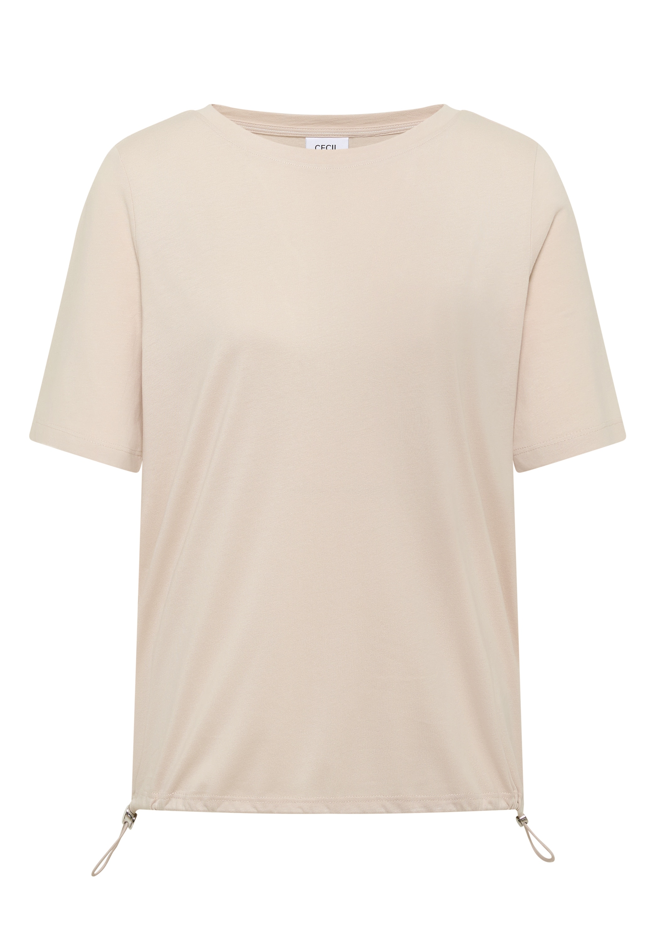 Cecil T-Shirt aus Baumwollmix mit Modal, pflegeleichte Jersey-Qualität