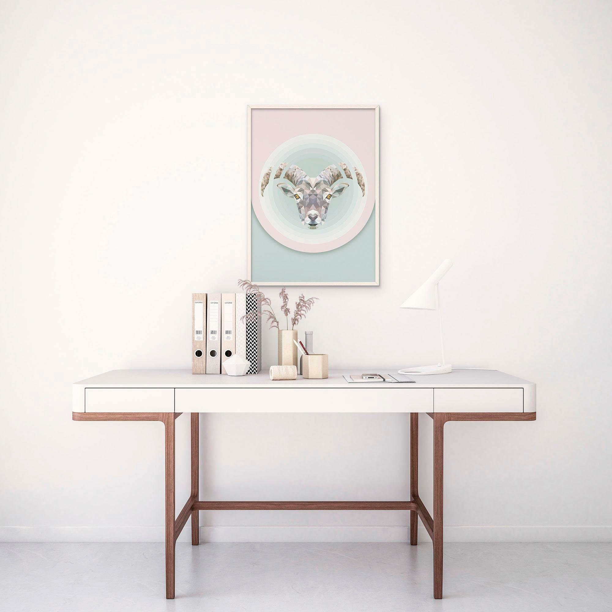 Komar Bild »Capricorn« Tiere 1 Stk. tlg. Wandbild zur Dekoration - ohne Rahmen