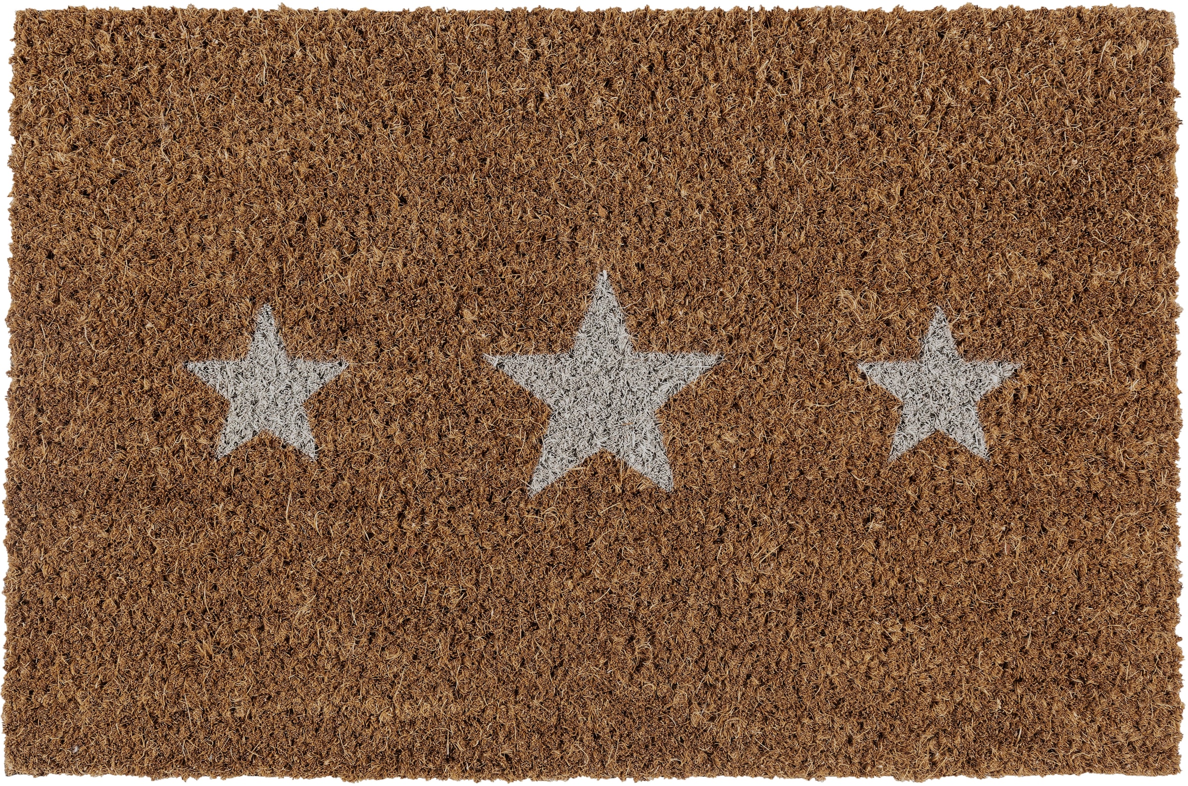 Andiamo Fußmatte »Kokos In- Outdoor und Sterne, Sterne«, rechteckig, Motiv geeignet Schmutzfangmatte
