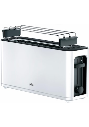 Braun Toaster »HT 3110 WH«, 1 langer Schlitz, für 2 Scheiben, 1000 W kaufen