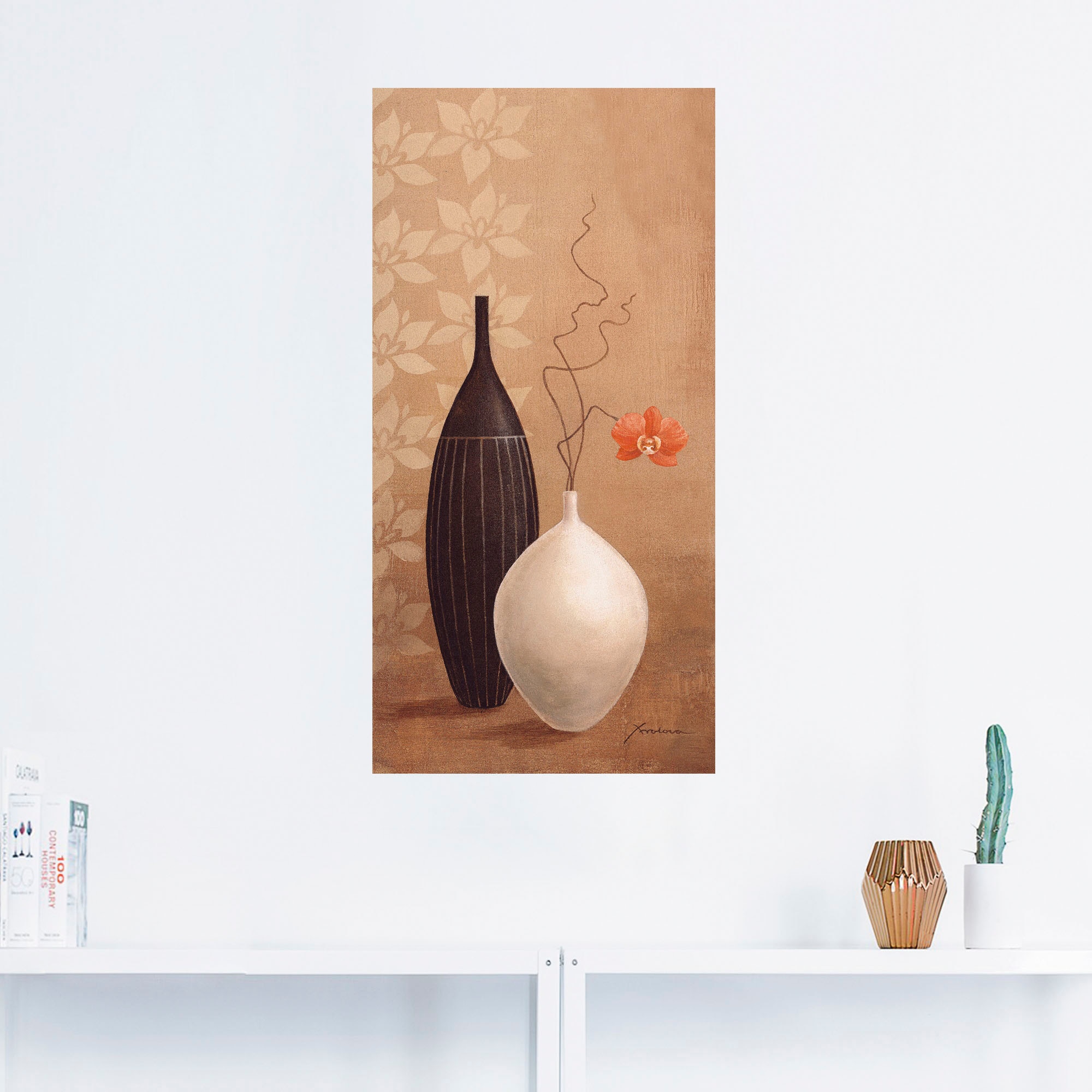 Artland Wandbild »Schmalhalsvase«, Vasen & Töpfe, (1 St.), als Alubild, Outdoorbild, Leinwandbild, Wandaufkleber, versch. Größen